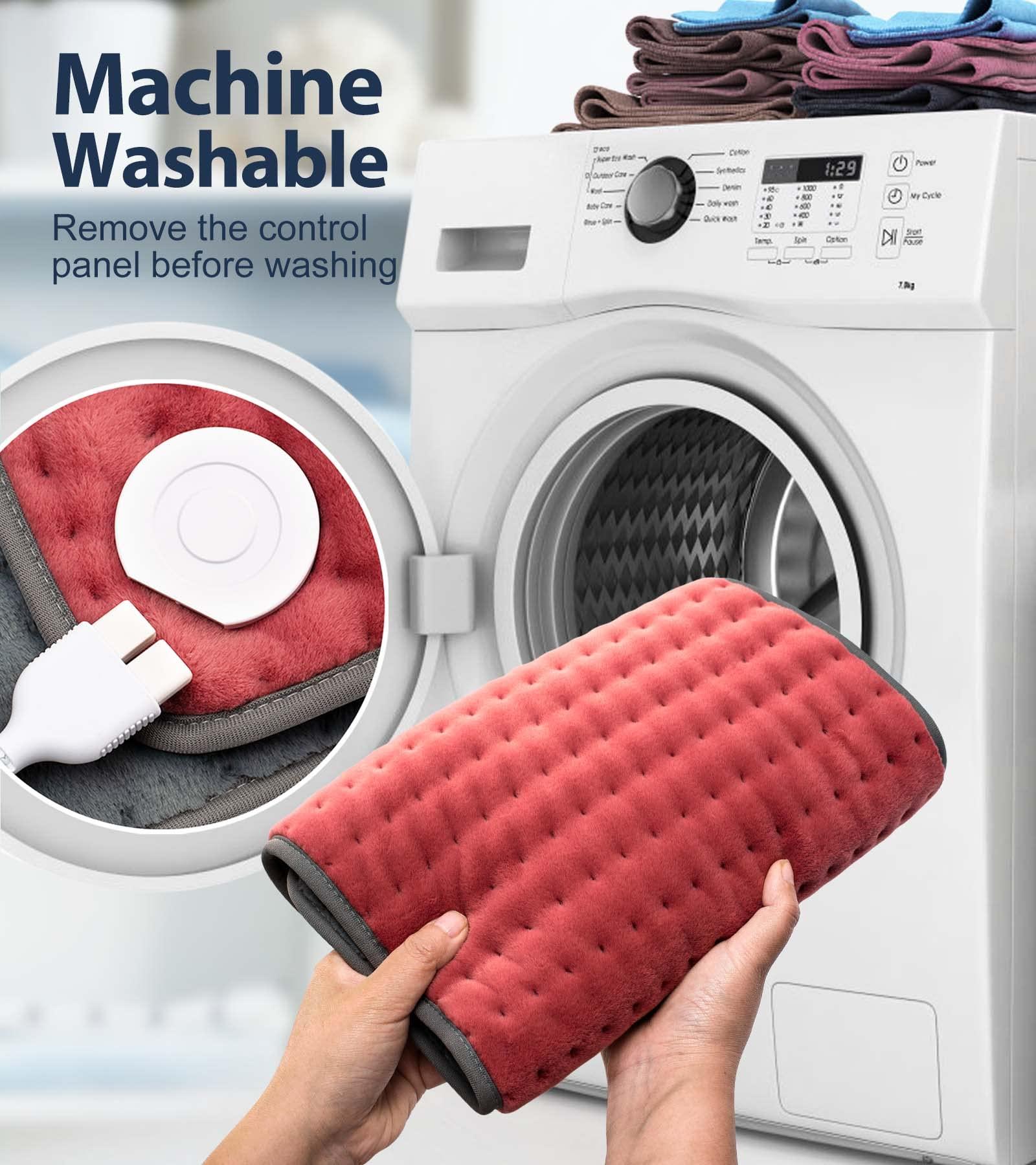 VALGELUIK Heating pad for Back, Neck, Shoulder, Cramps and Leg Pain Relief, Heat Pads Christmas Gifts for Women, Men, Mom, Dad, Auto-Off,Machine Washable,Moist Dry Heat Options,Extra Large 12"x24" - Image 5