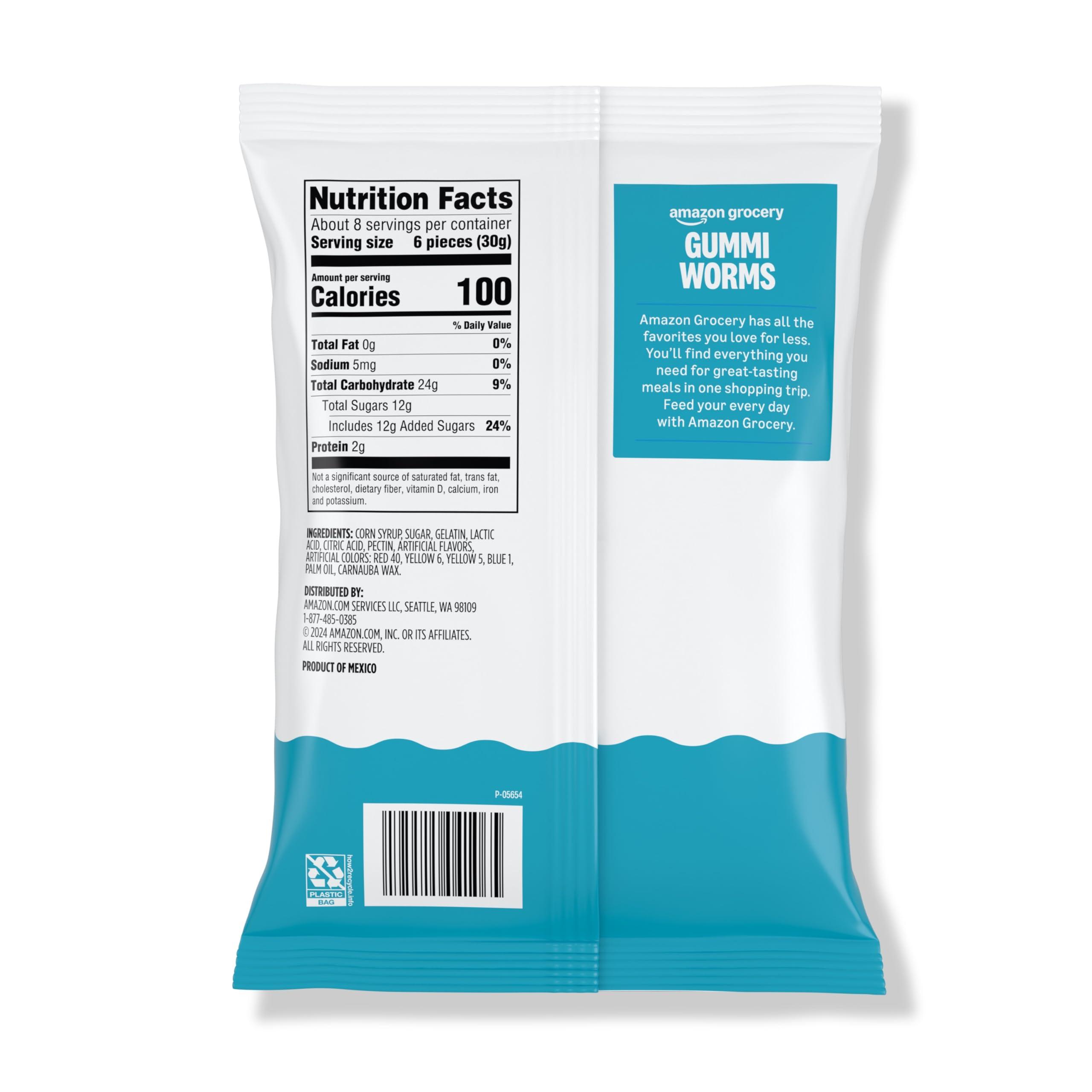 Amazon Grocery, Gummi Worms Candy, 8 Oz (Previously Amazon Fresh, Packaging May Vary) - Image 2