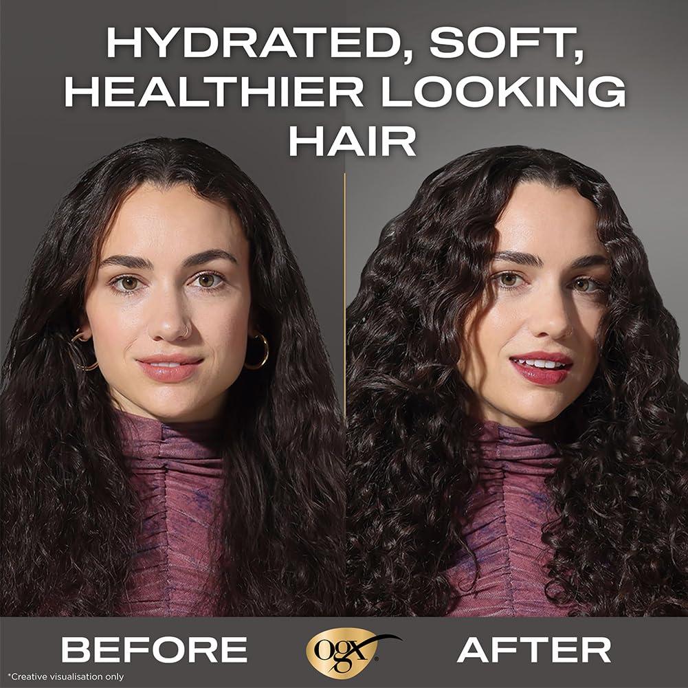 OGX Nourishing + Coconut Milk Moisturizing Shampoo, Hydrating & Restoring Shampoo Moisturizes for Soft Hair After the First Use, Paraben-Free, Sulfate-Free Surfactants, 13 fl. oz - Image 7