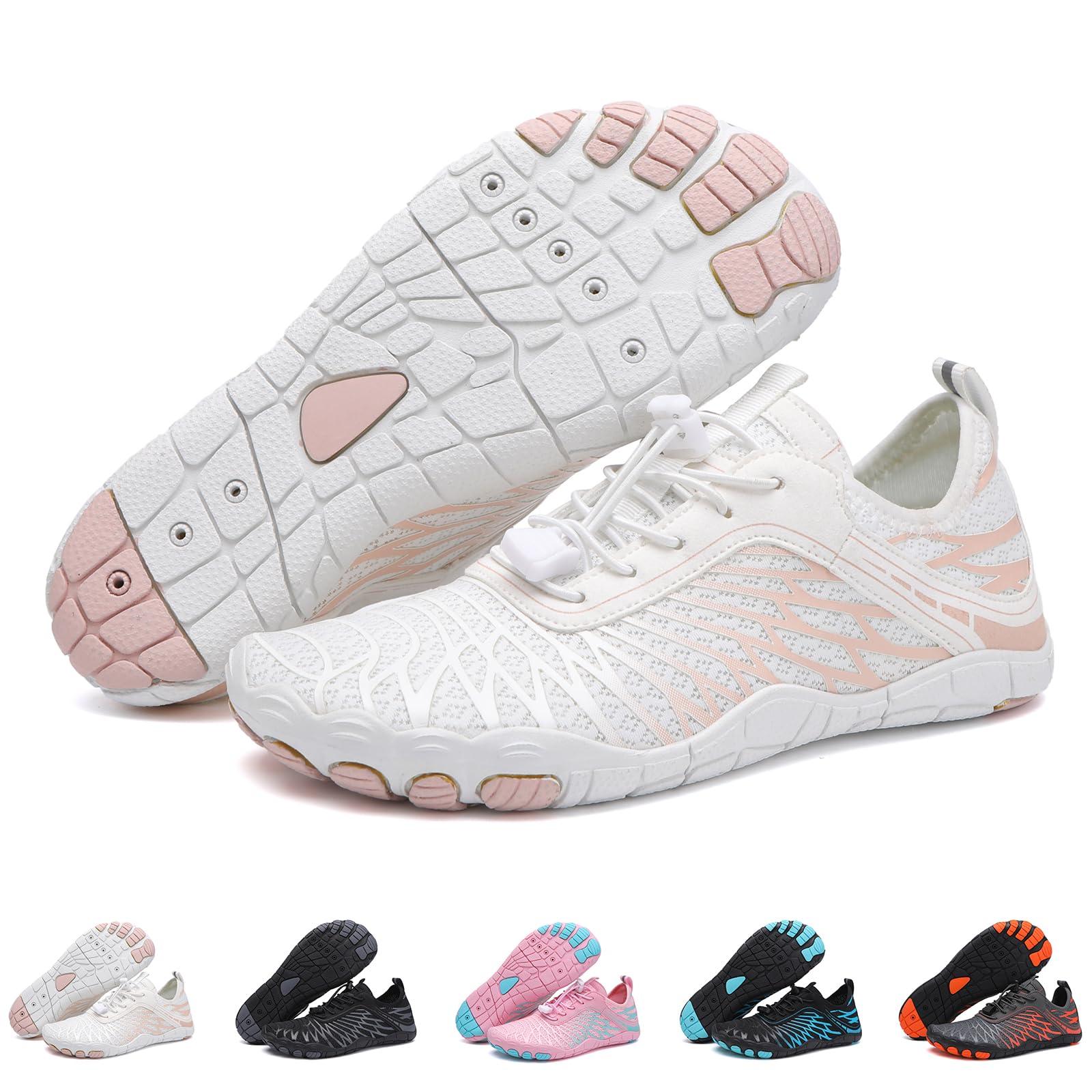 Barezoey 2025 New Barefoot Shoes for Women Mens,Hike Barefoot Shoes Womens Footwear,Comfortable & Non-Slip Barefoot Vitality Shoe Women's Athletic Footwear,Wide Toe Box Water Shoe for Women Men