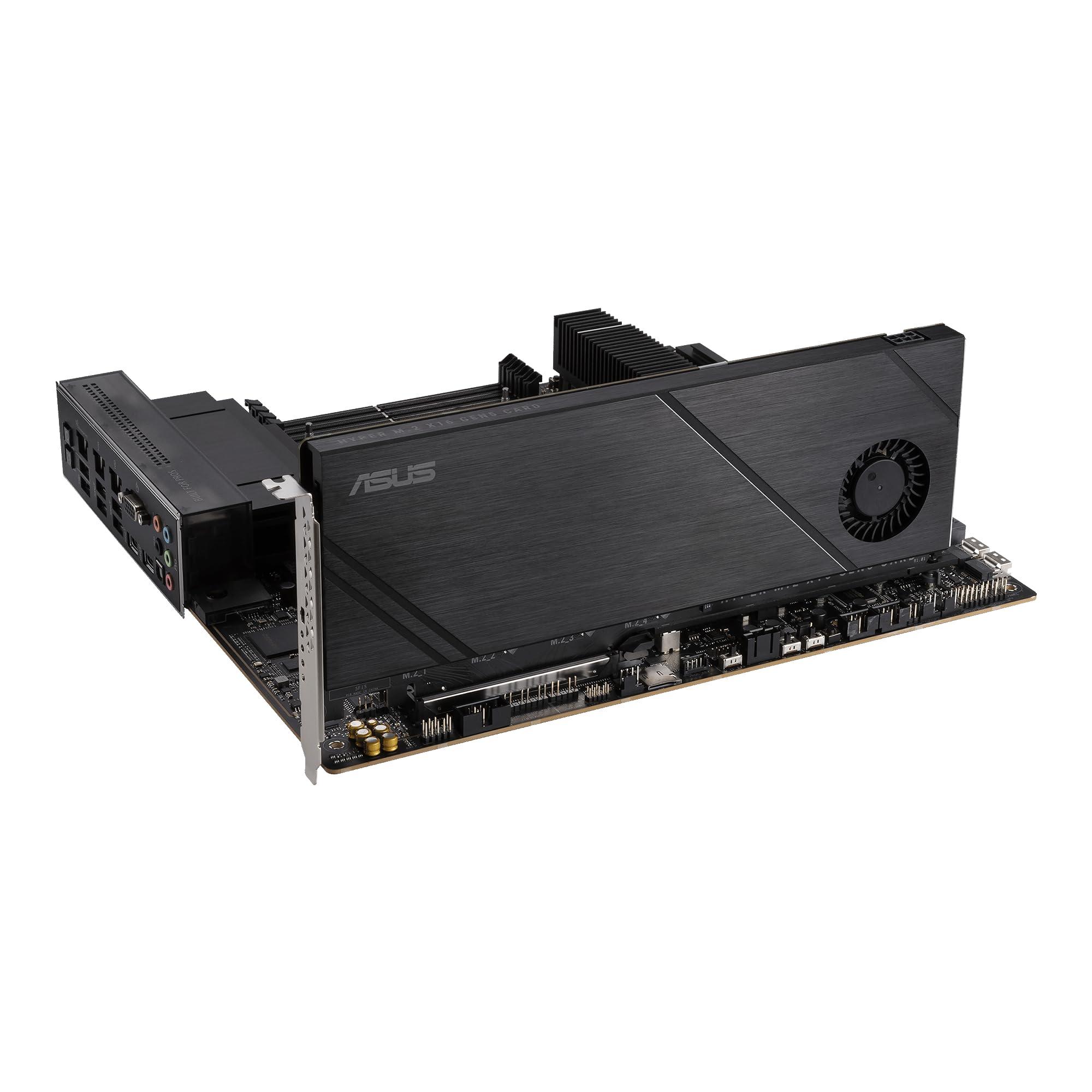 ASUS Hyper M.2 x16 Gen5 Card (PCIe 5.0/4.0) Supports Four NVMe M.2 (2242/2260/2280/22110) Devices up to 512 Gbps for AMD and Intel® Platform RAID Functions. - Image 6