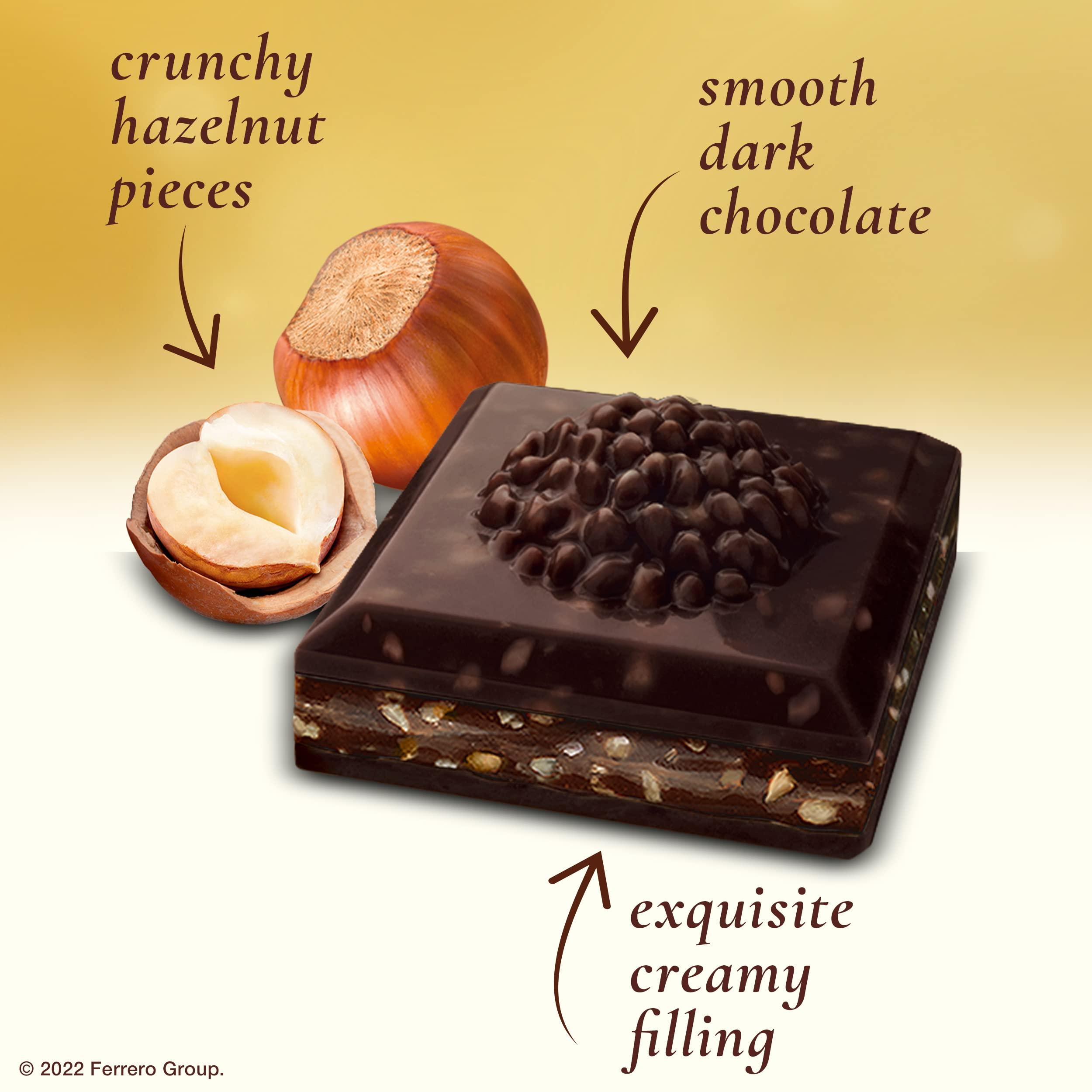 Ferrero Rocher Premium Chocolate Bars, 8 Pack, Dark Chocolate Hazelnut, 3.1 oz Each - Image 2