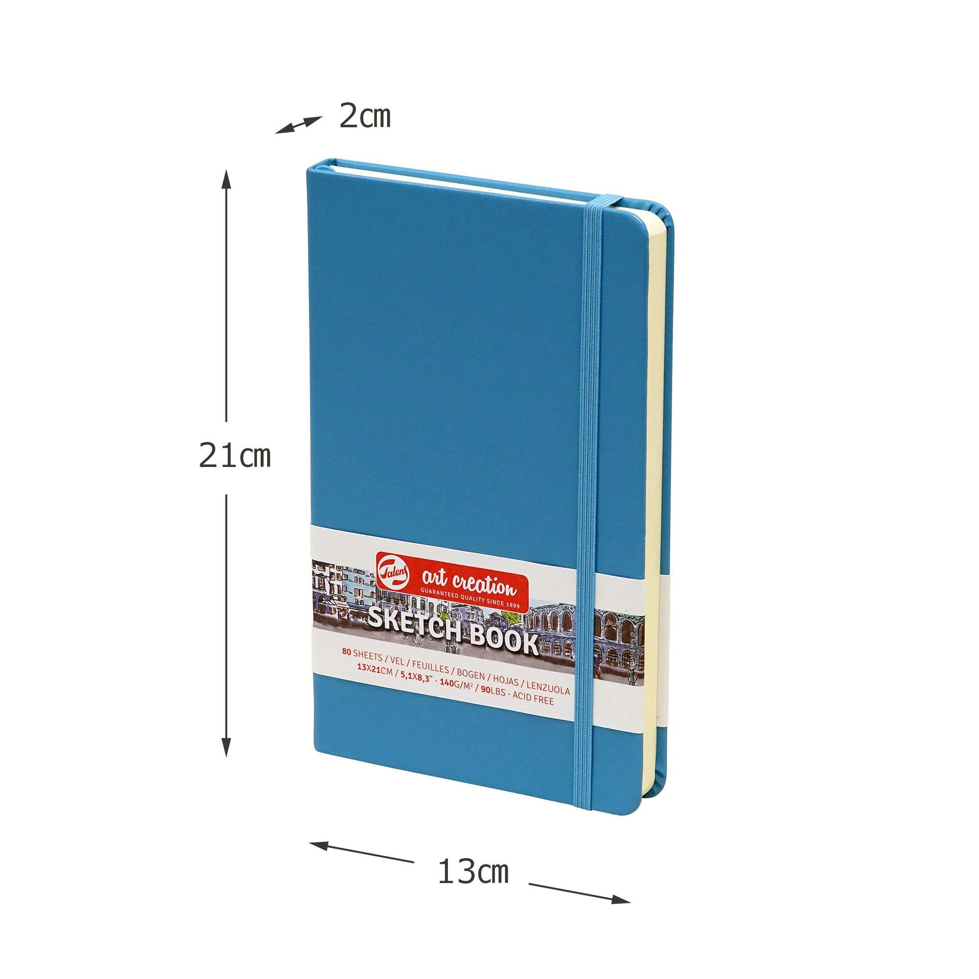 Talens Japan T9314-212M 441815 Art Creation Sketchbook, Drawing Notebook, 5.1 x 8.3 inches (13 x 21 cm), Lake Blue - Image 2