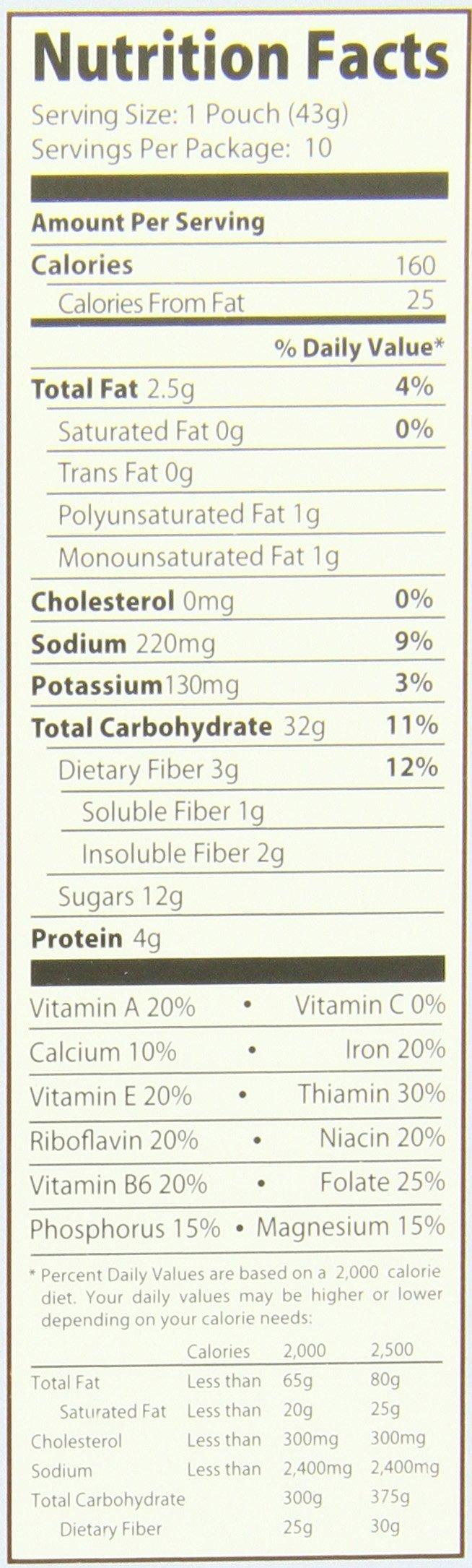 Post Better Oats Thick & Hearty Whole Grain Instant Oatmeal with Flax Seeds, Blueberry Muffin flavor, 15.1 Ounce Box, Pack of 6 - Image 8