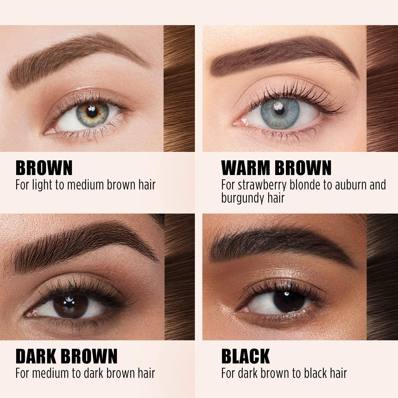 Cilrofelr Tattoo Peel Off Eyebrow Gel Tint, Semi Permanent Tattoo Brow Peel Off Tint Gel, Last Up to 3 Days, Waterproof, Transfer-proof, For Fuller & Defined Looking Brows, Dark Brown (2 Pack) - Image 5