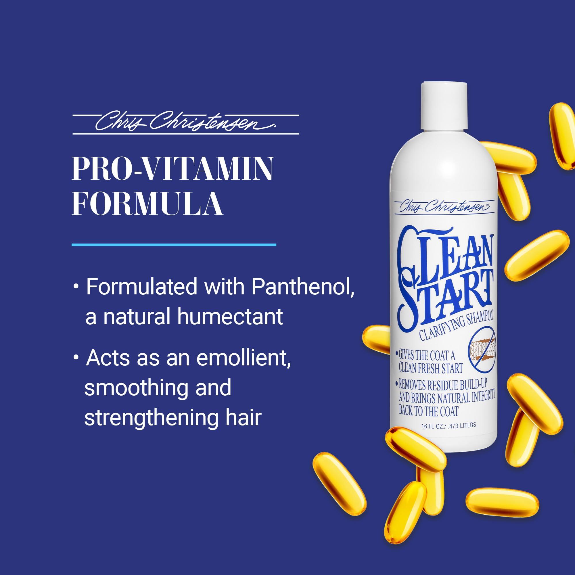 Chris Christensen Clean Start Dog Shampoo, Groom Like a Professional, Pro-Vitamin Deep Cleansing Formula, Preserves Natural Oils, Removes Build Up from Other conditioners, All Coat Types, Made in USA - Image 3