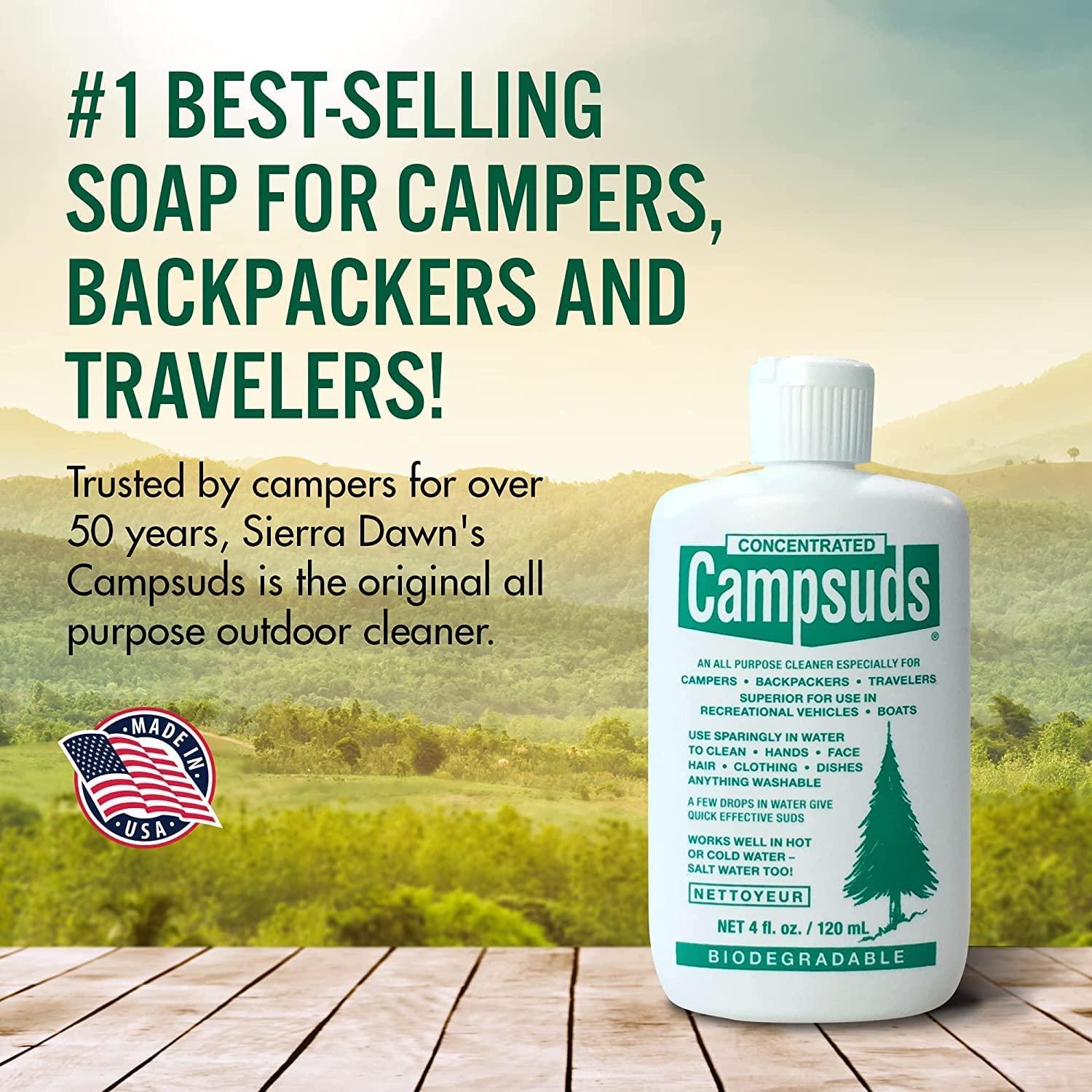 Sierra Dawn Outdoor Soap - Premium Biodegradable Camping & Backpacking Essential - All-Purpose Natural Soap for Dishes, Clothes & Personal Care - Trusted by Outdoor Enthusiasts, 4 Ounce - Image 5