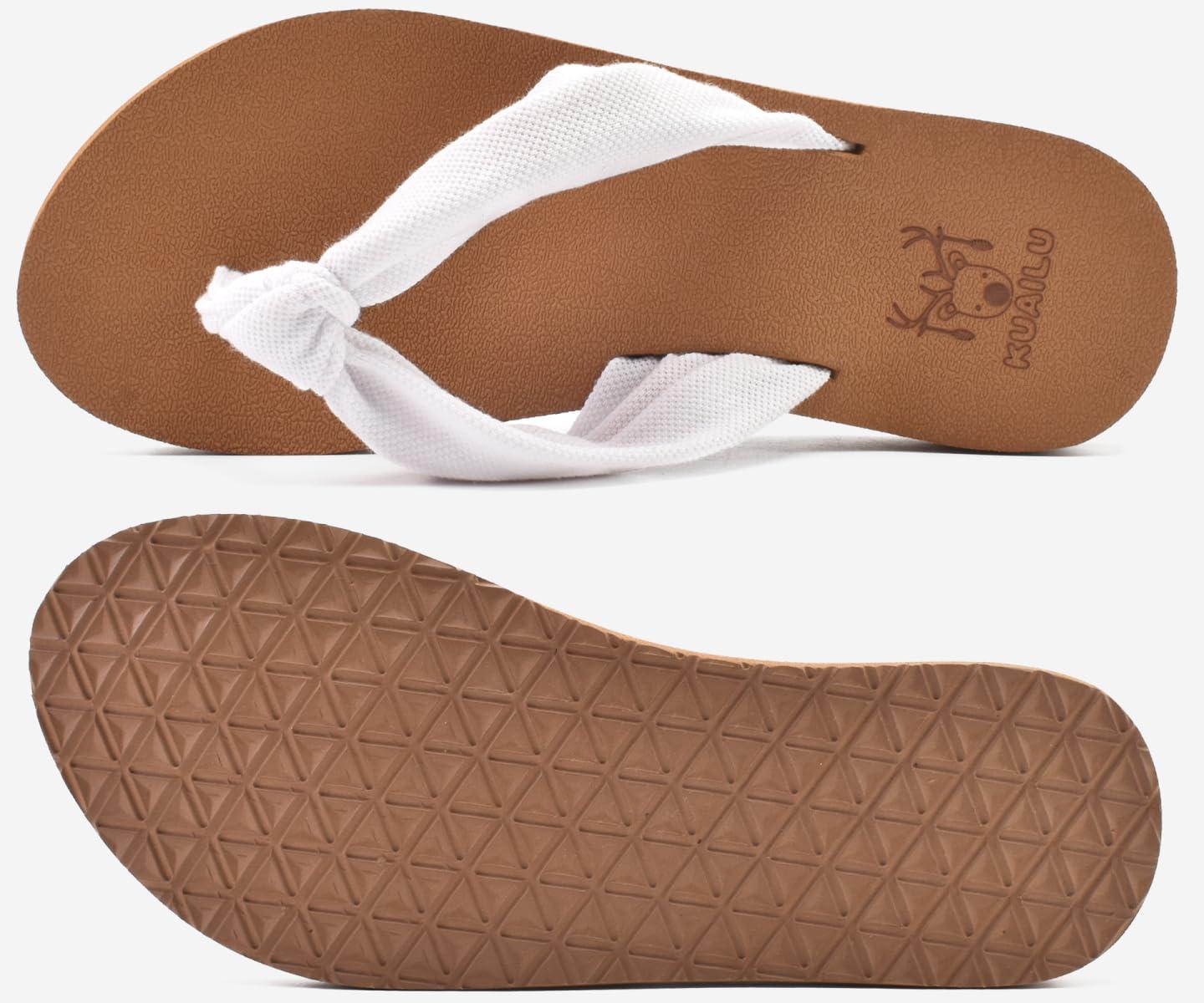 KuaiLu Flip Flops for Women with Arch Support Yoga Mat Comfortable Summer Beach Walking Thong Cushion Sandals Slip On Indoor Outdoor - Image 7
