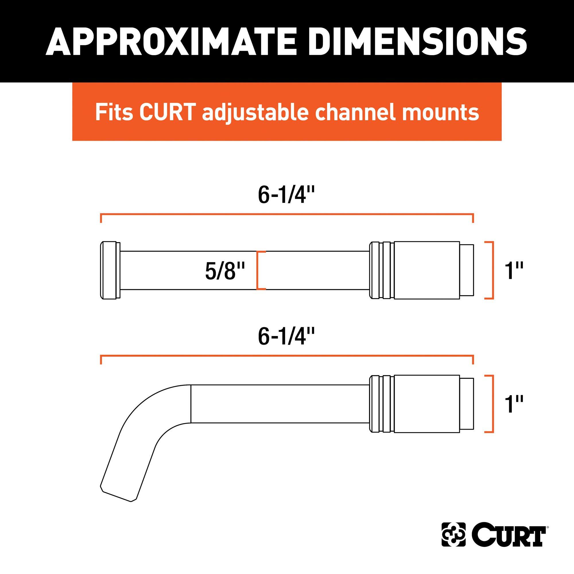 CURT 23556 Lock Set for Adjustable Channel Mounts - Image 2