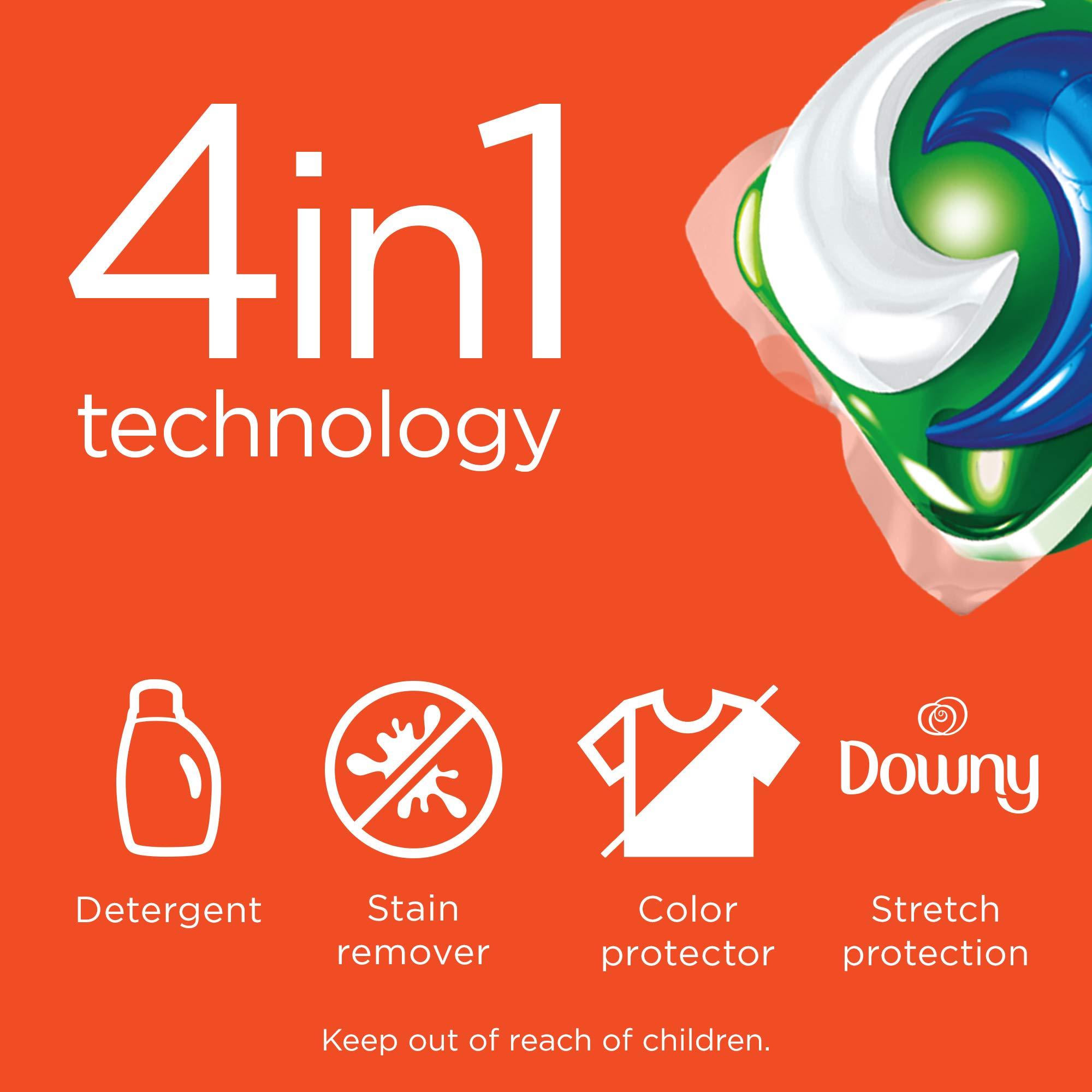 Tide PODS 4 in 1 with Downy, Laundry Detergent Soap PODS, April Fresh Scent, 73 Count, Packaging May Vary - Image 7