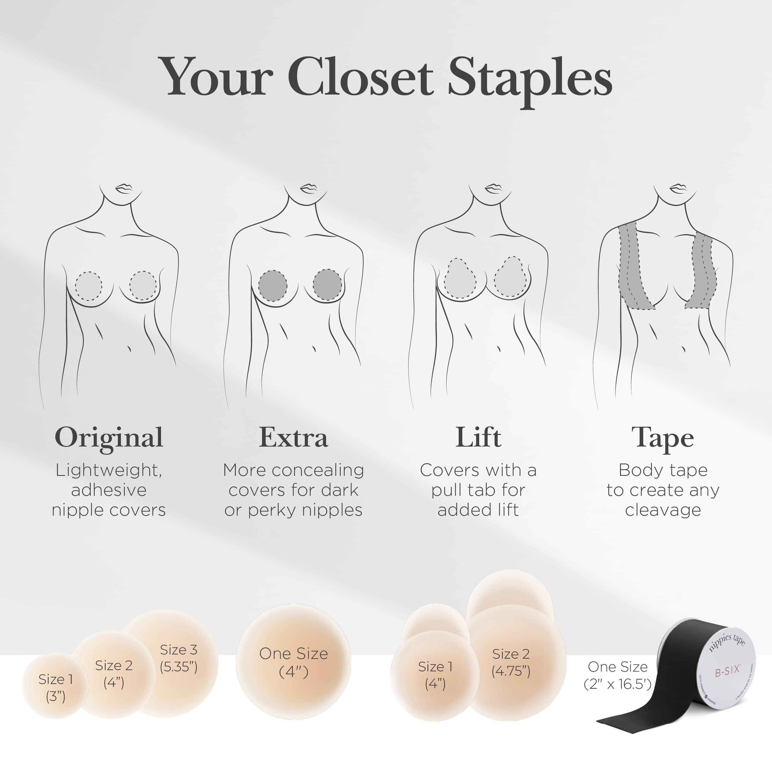 Nippies Nipple Covers for Women - Sticky Adhesive Silicone Pasties - Reusable Pasty Nipple Cover with Travel Box - Image 7