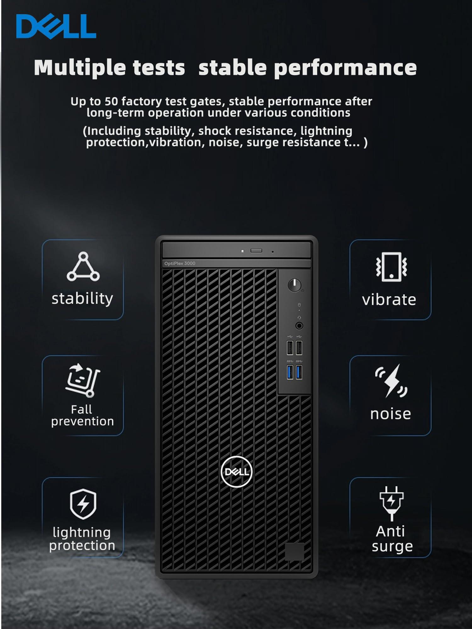 Dell Optiplex 3000 Tower Business Desktop Computer | 12th Gen Intel Core i5-12500 Processor | 32GB RAM | 1TB PCIe SSD | WiFi | DVD-RW | HDMI | Display Port(Support 4K) | Windows 11 Pro - Image 3