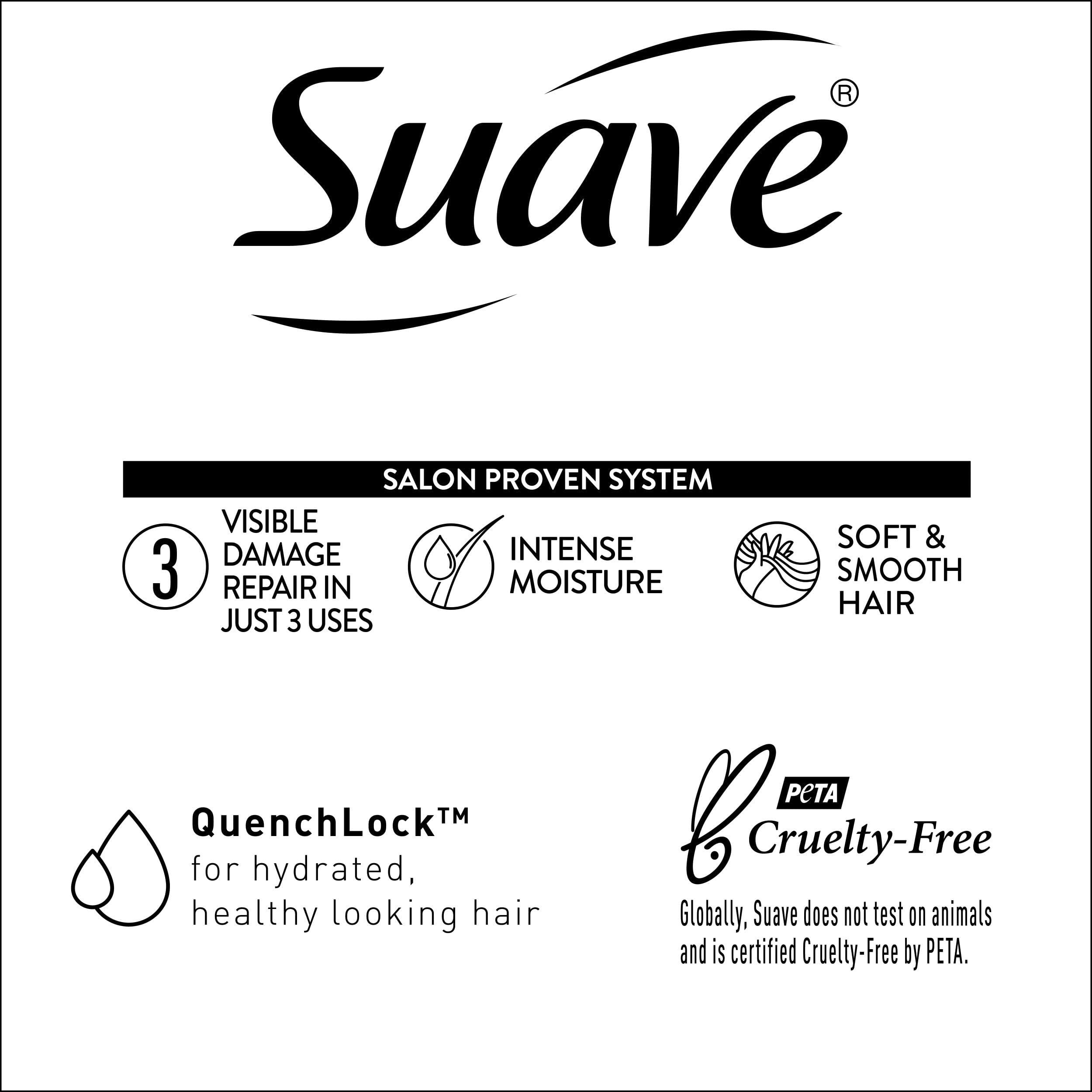 Suave Coconut Oil Infusion Shampoo and Conditioner Set, Damage Control Hydrating Shampoo & Conditioner for Damaged Dry Hair, 12.6 Oz Ea (2 Piece Set) - Image 5