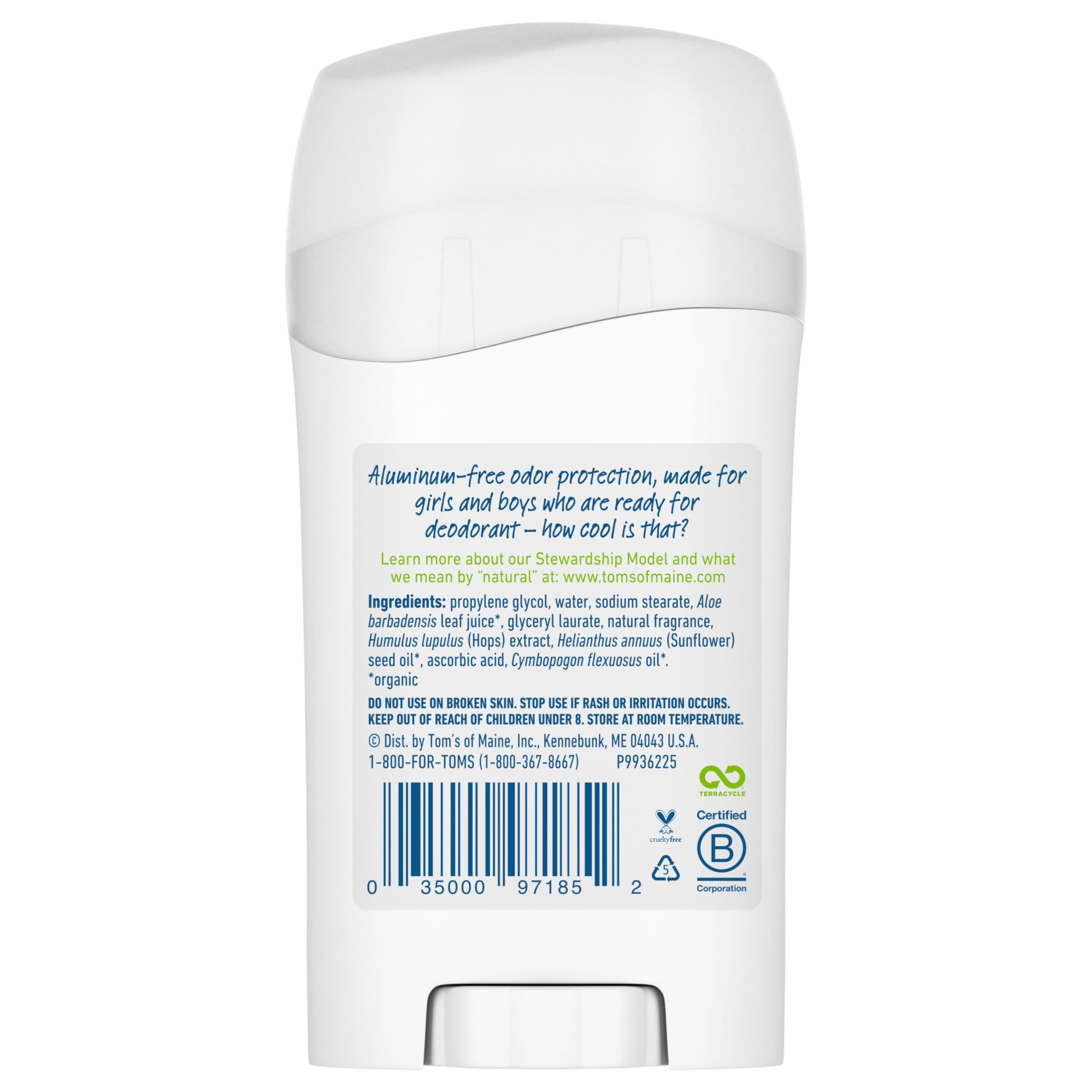 Tom’s of Maine Freestyle Wicked Cool! Natural Deodorant for Tweens, Aluminum Free Deodorant Stick, 1.6 oz (3 Pack) - Image 7