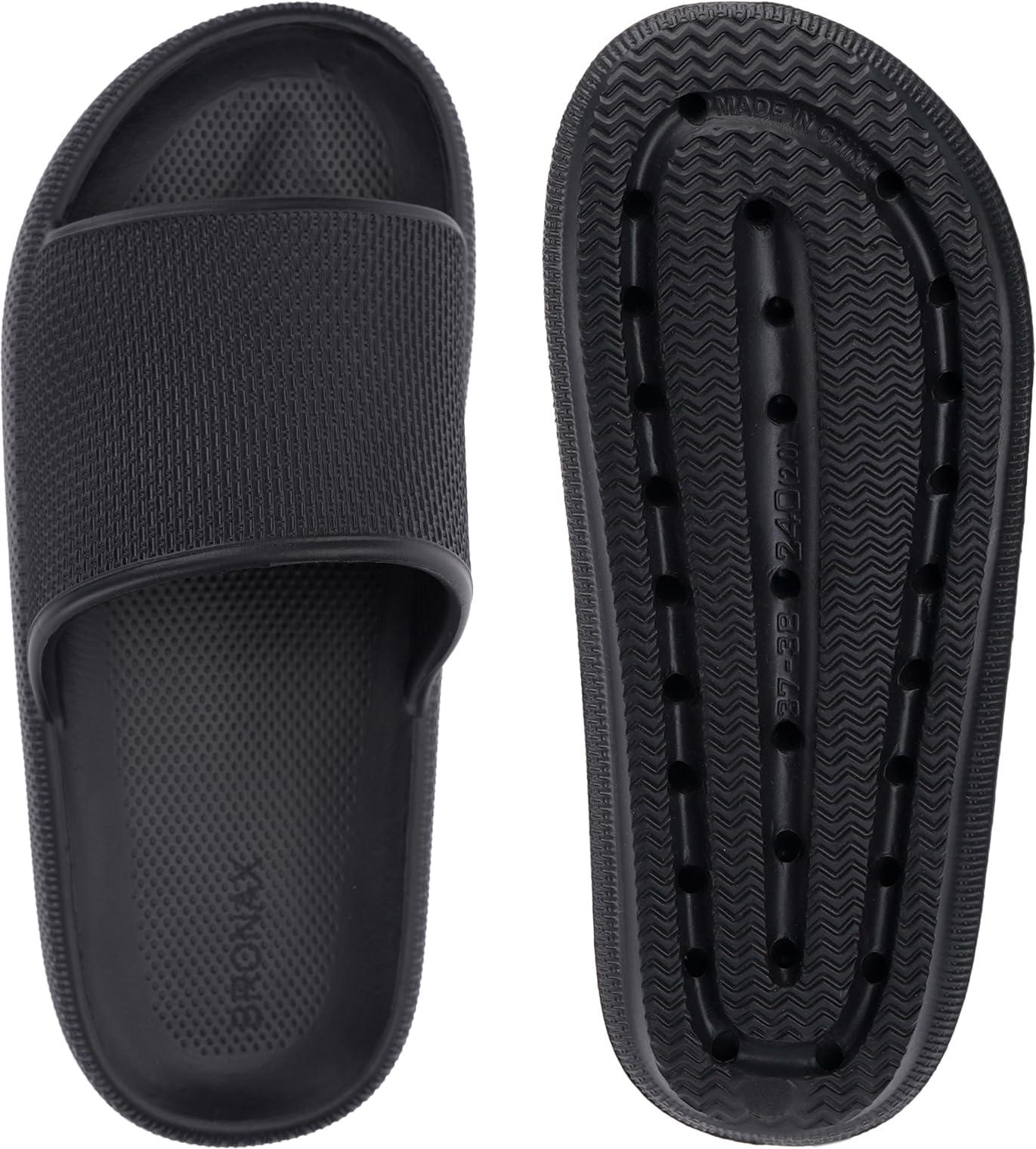 BRONAX Pillow Slippers for Women and Men | House Slides Shower Sandals | Cushioned Thick Sole - Image 7