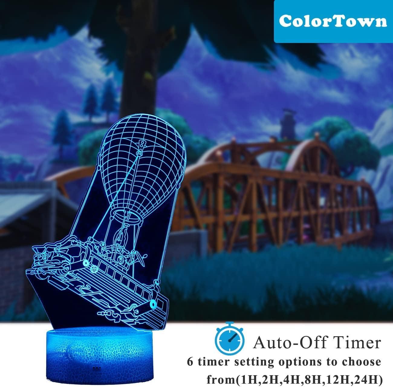 Gaming Stuff Gamer Gifts, 3D Night Light (4 Patterns 7 Colors) with Remote & Smart Touch, Game Room Decor Best Gamer Gift for Boy Men Girl - Image 3