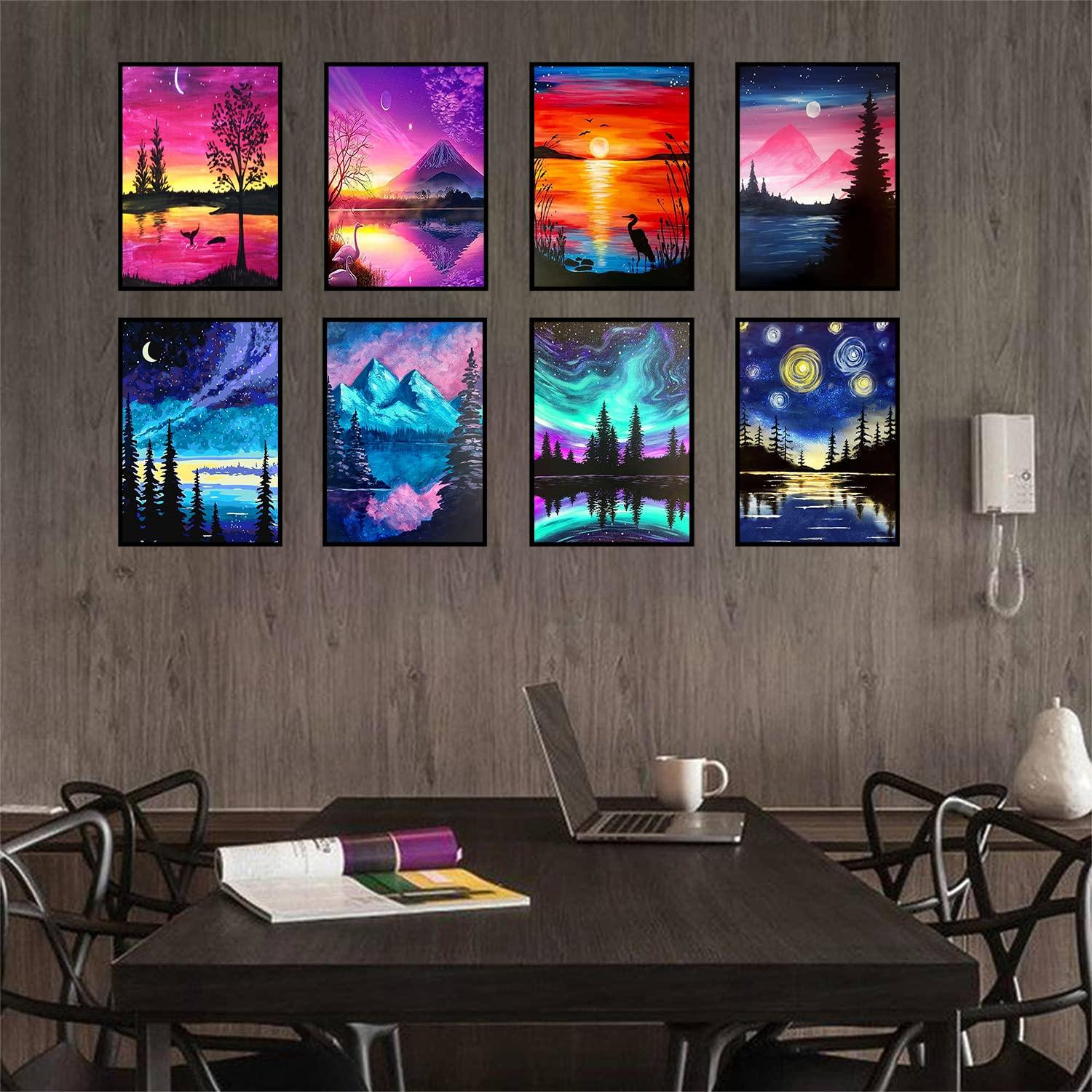 TINY FUN 12 Pack Diamond Painting Kits for Adults 5D Diamond Art Kit Paint by Number for Beginners, DIY Paint with Round Full Drill Diamonds Paintings Gem Art for Home Wall Decor Gift (12X16 Inch - Image 9