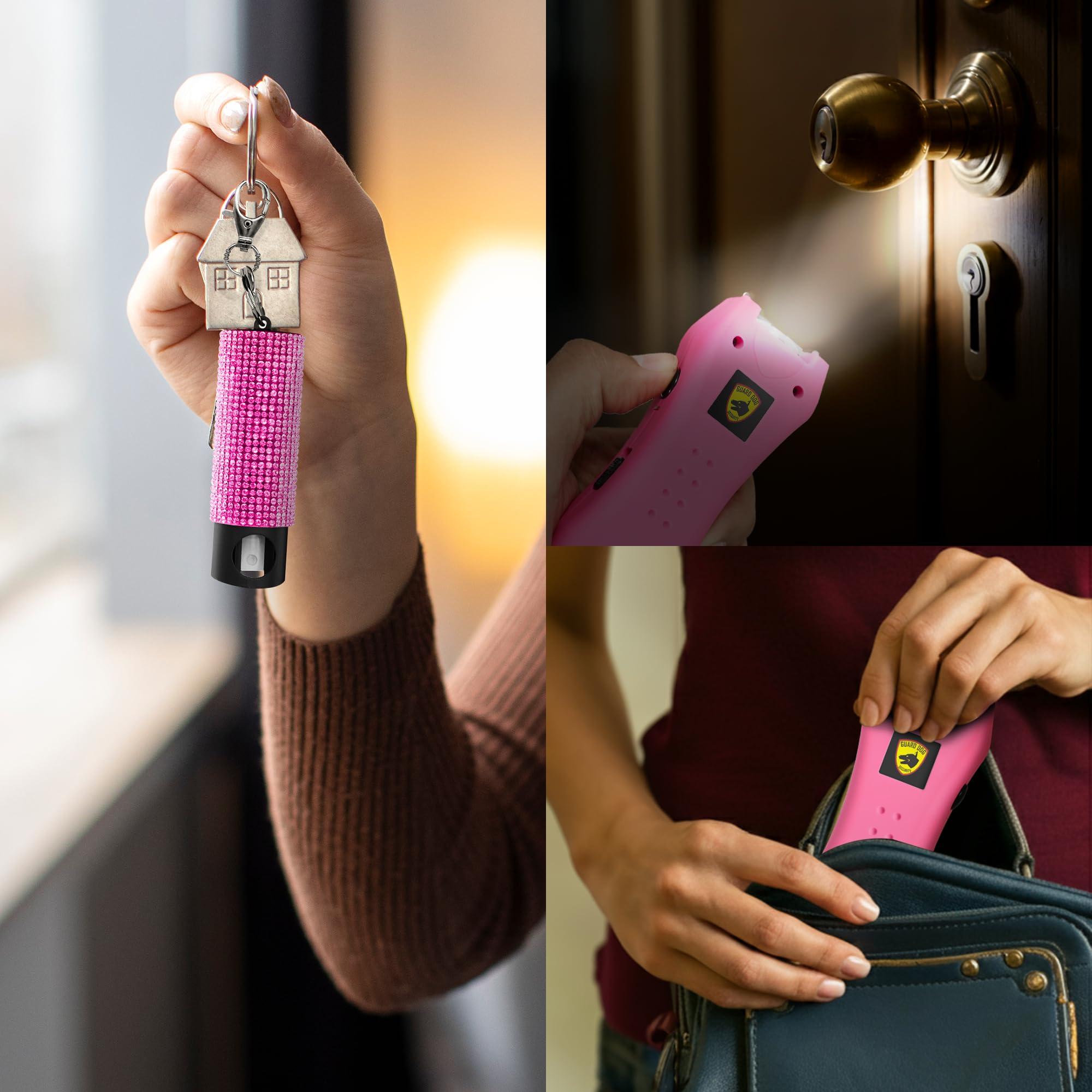 Guard Dog Security Pepper Spray and Stun Gun Flashlight, Rechargeable, Self-Defense Keychain for Women, Pepper Spray Stun Gun Combo, Personal Security Value Set, Rechargeable Flashlight, 0.5 fl oz - Image 6
