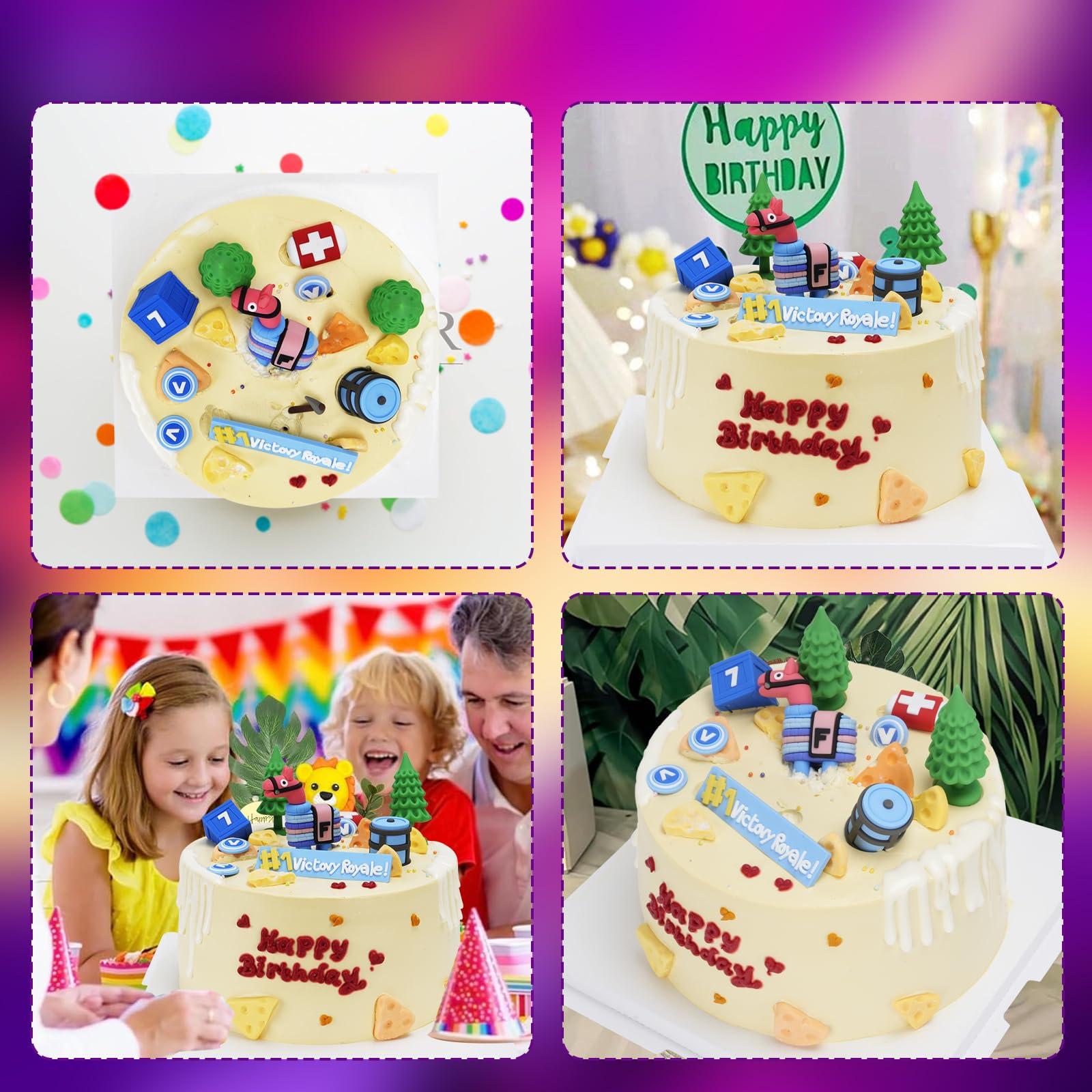 Battle Royale Video Game Cake Toppers - 11 Piece Set for Themed Birthdays - Enhanced Party Decorations - Image 5