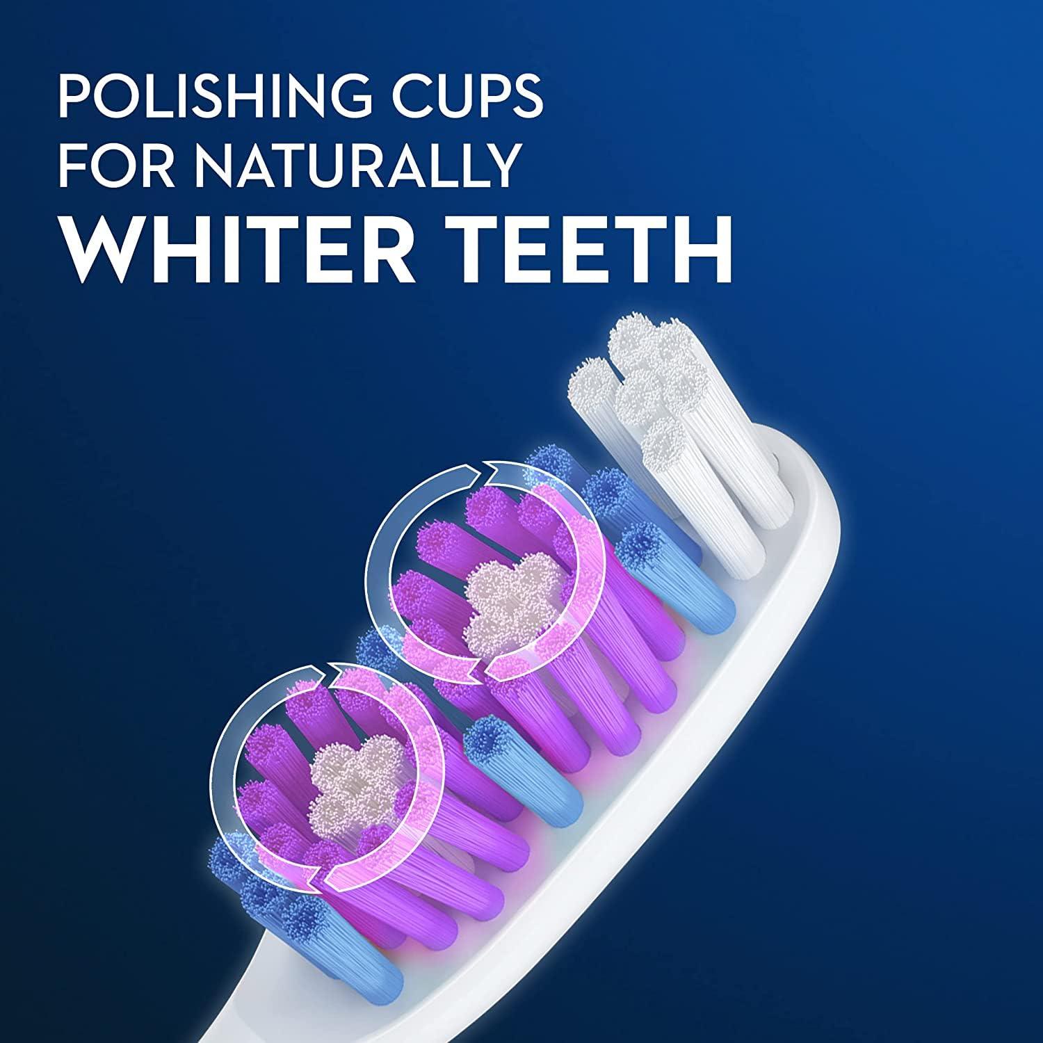 Oral-B Advantage Vivid Dual Action Whitening Toothbrushes, Soft, Tooth Brush Pack of 4 Count, Tooth Brushes (Packaging and Product Color May Vary) - Image 2