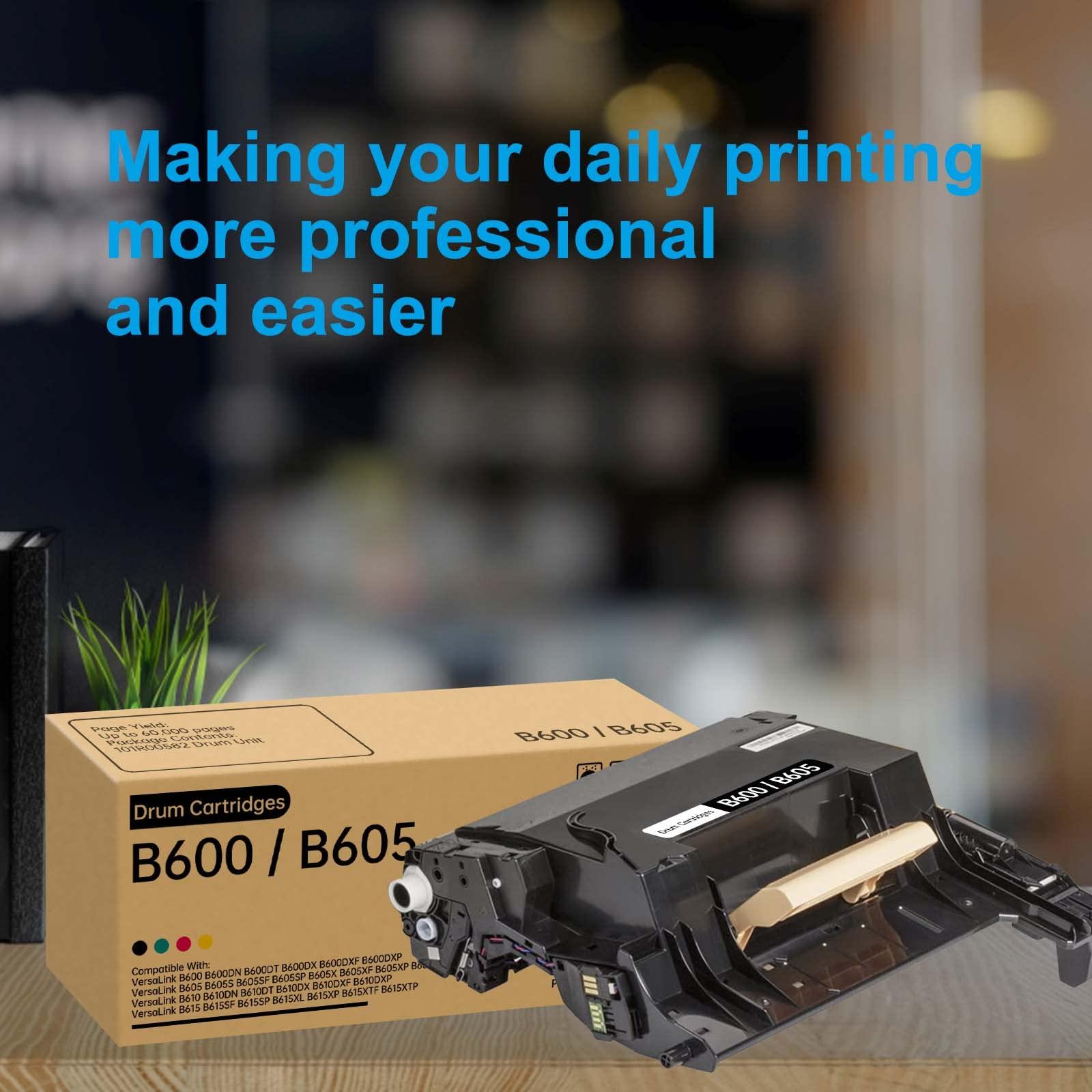 B600 B605 B610 B615 Drum Cartridge Replacement for Xerox 101R00582 Drum Unit for Xerox Versalink B600 B600DN B600DT B605 B605S B605SF B610 B610DN B610DT B615 B615SF B615SP Printer, (60,000 Pages) - Image 5