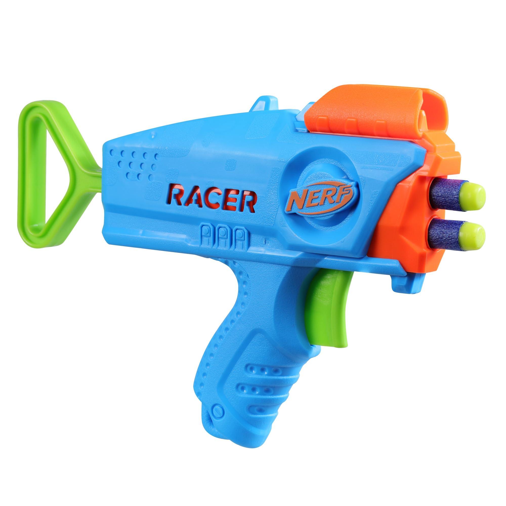 NERF Elite Junior Racer Easy Play Dart Blaster, 4 Nerf Elite Darts, Nerf Blaster Outdoor Toys, for Kids, Ages 6+ - Image 12
