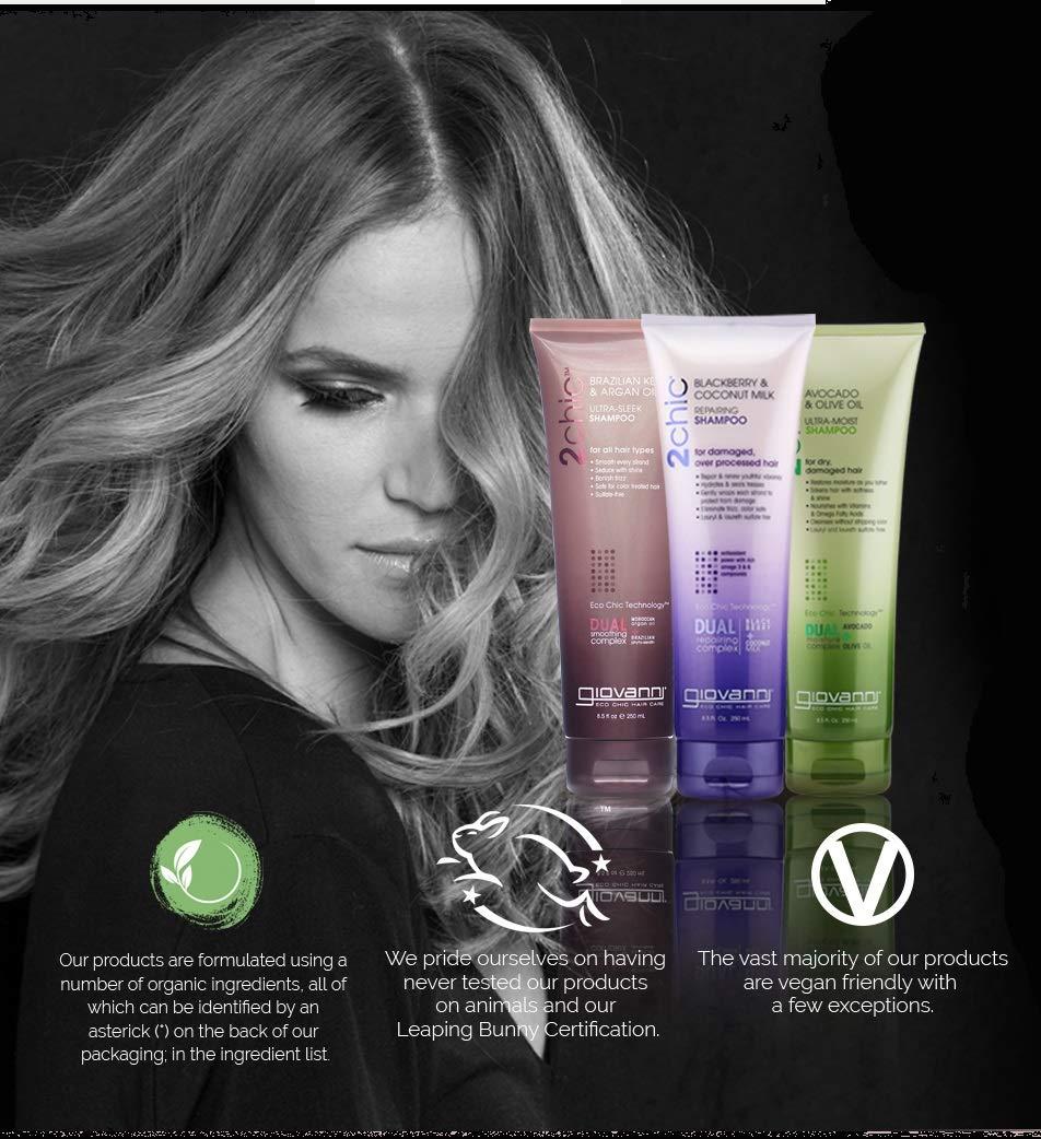 GIOVANNI Tea Tree Triple Treat Invigorating Conditioner, 8.5 oz. - Cooling Peppermint, Eucalyptus, Rosemary, Helps Dry Flaking Scalp, Lauryl and Laureth Sulfate Free, Paraben Free - Image 7