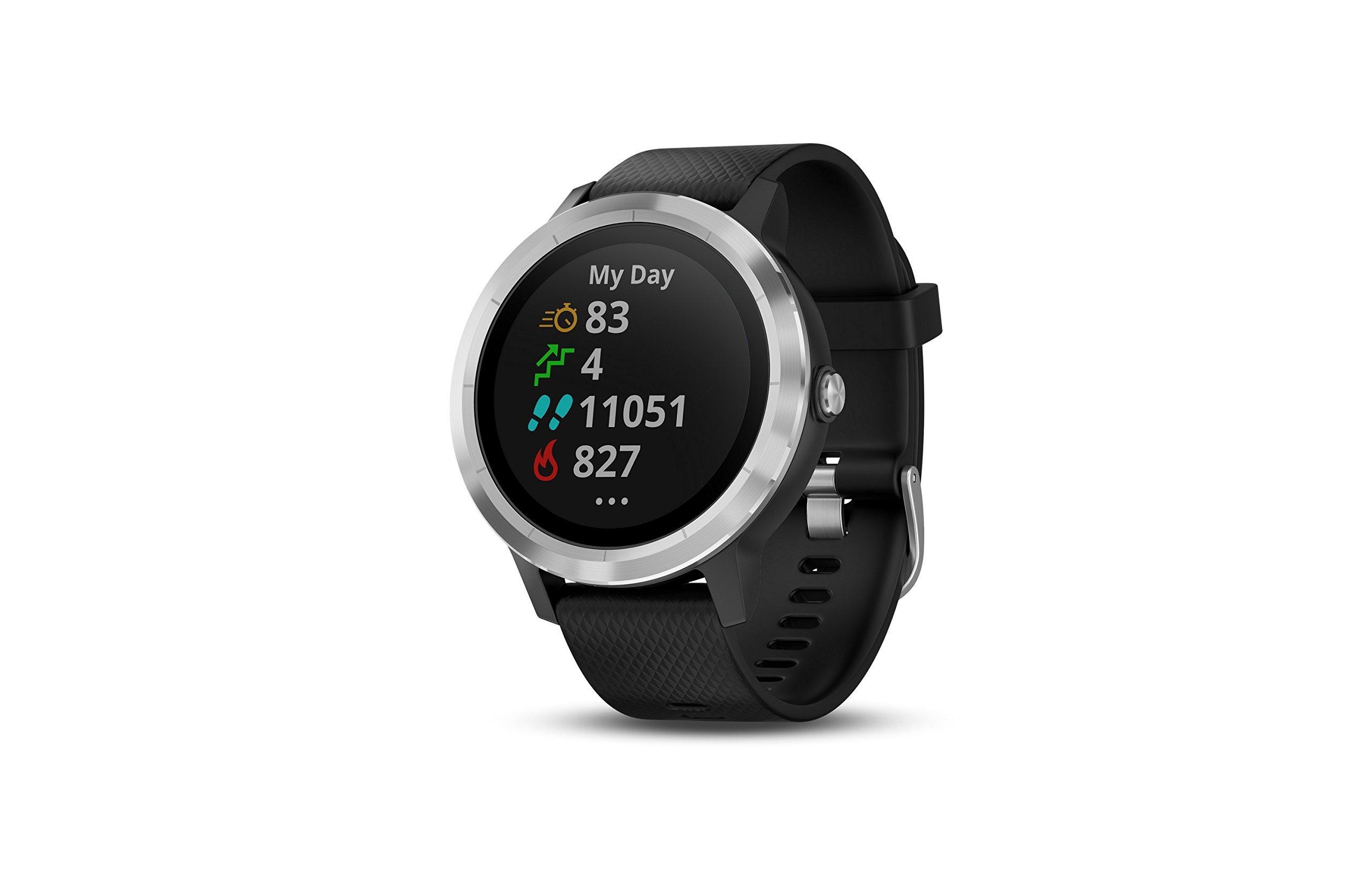 Garmin Vivoactive 3 GPS Smartwatch with Built-in Sports Apps - Black/Silver (Renewed) - Image 9