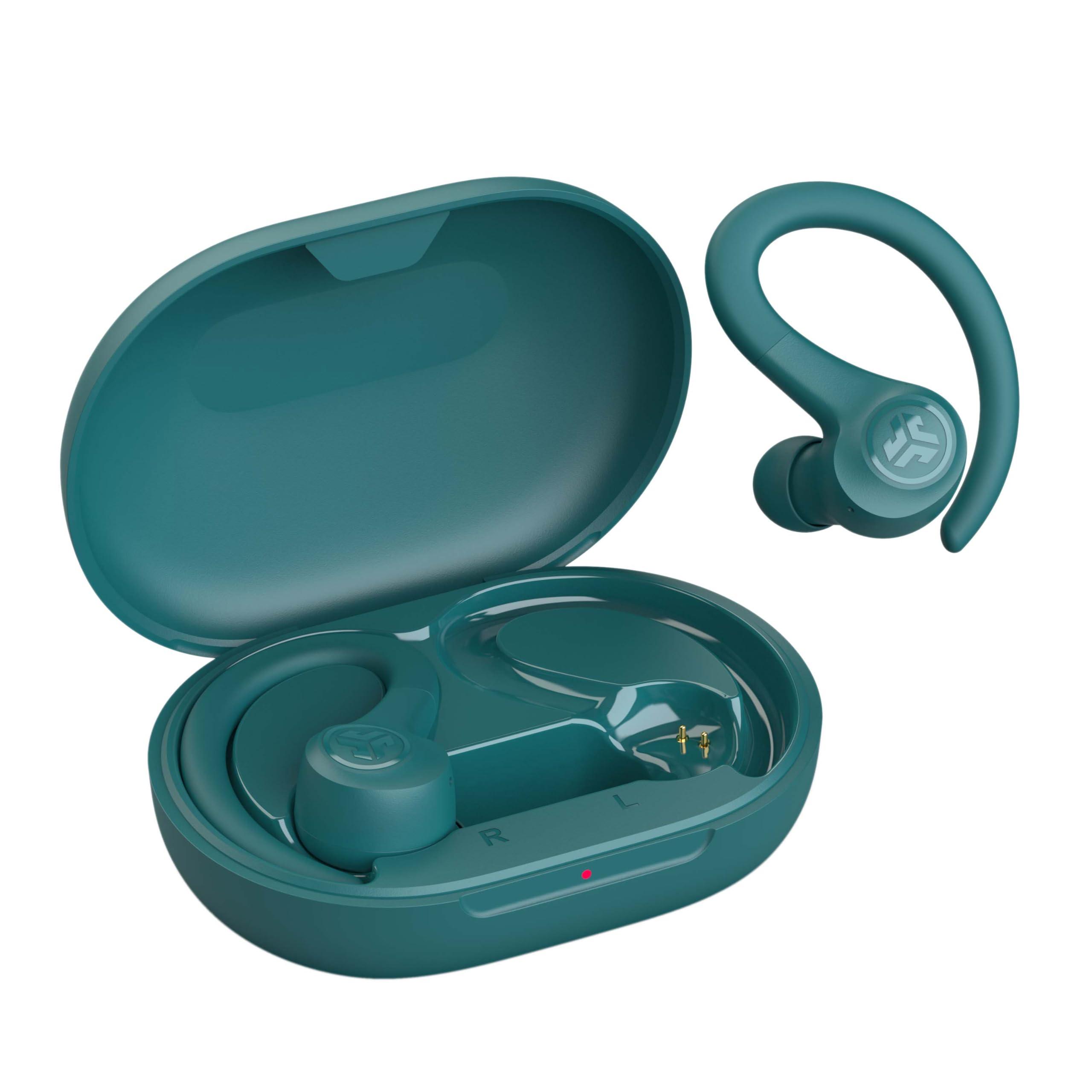 JLab Go Sport+ Wireless Workout Earbuds Featuring C3 Clear Calling, Secure Earhook Sport Design, 35+ Hour Bluetooth Playtime, and 3 EQ Sound Settings (Teal) - Image 7