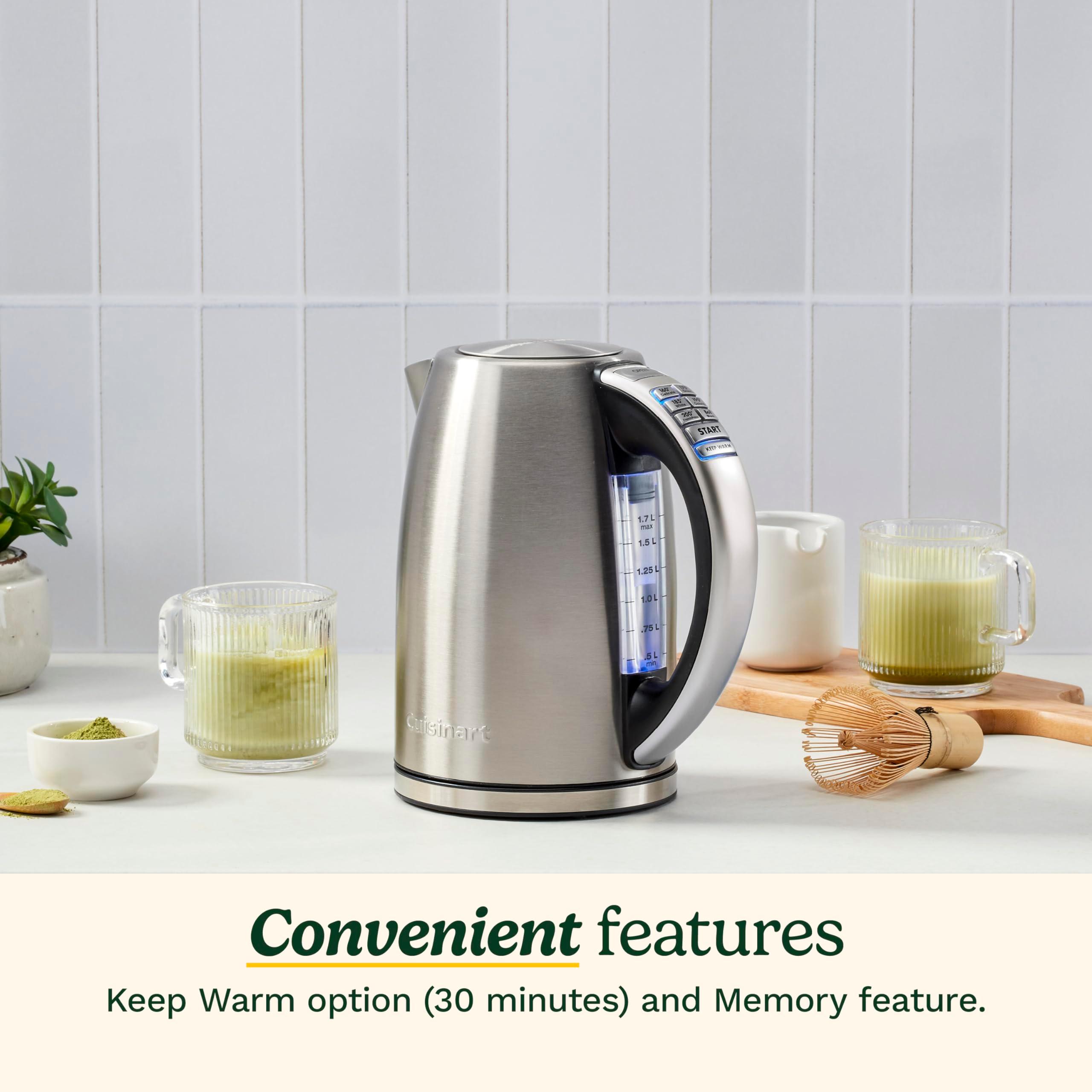 Cuisinart 1.7-Liter Stainless Steel Cordless Electric Kettle with 6 Preset Temperatures - Image 4