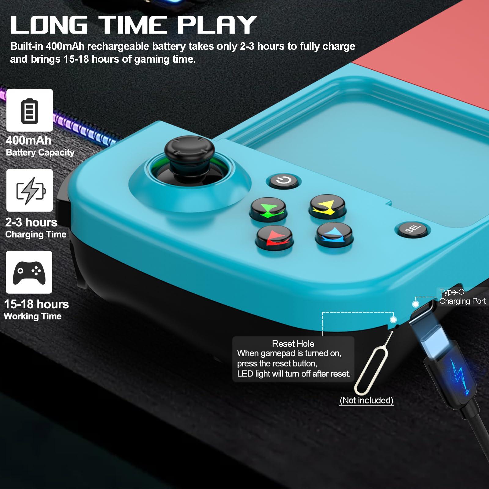 arVin Wireless Gamepad Controller for iPhone iOS Android PC with Back Button, Mobile Gaming Controller for iPhone 15/14/13/12/11, iPad, MacBook, Samsung Galaxy S23/S22/S21, TCL, Tablet, CODM, Genshin - Image 5