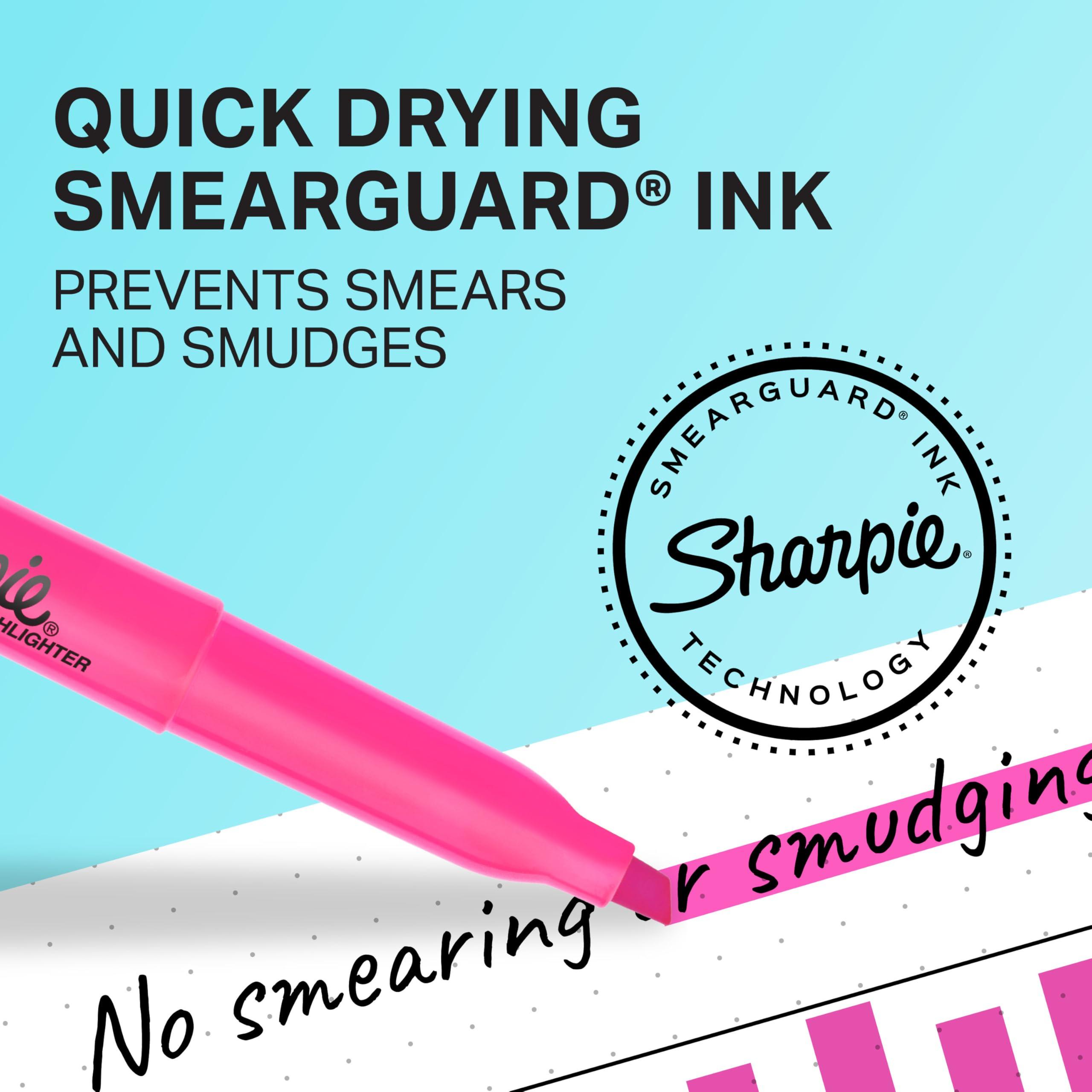 Sharpie Pocket Highlighters Narrow Chisel Tip Highlighter Marker Set Pack Of 36 In 6 Assorted Fluorescent And Pastel Highlighters Ideal For Office Teacher And School Supplies - Image 2