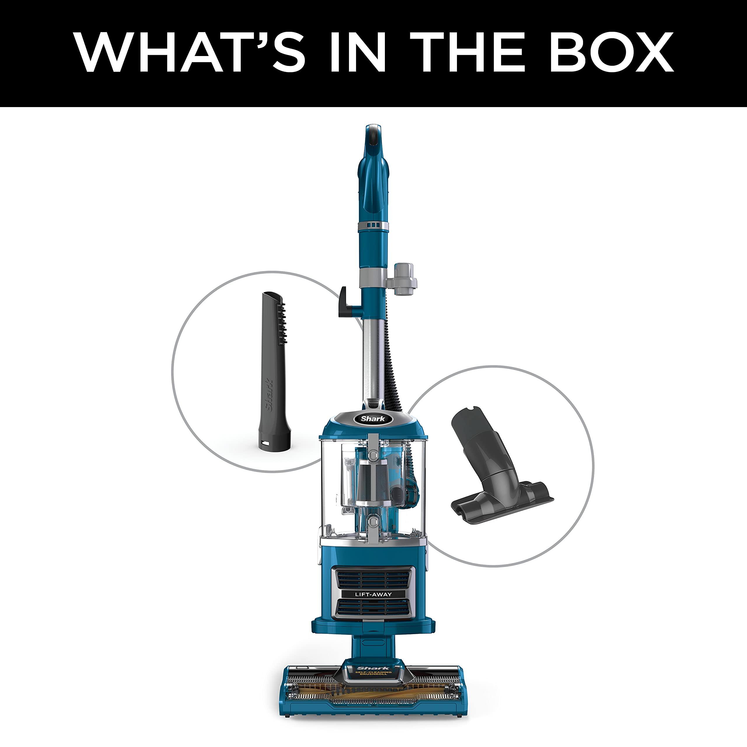Shark Upright Vacuum, Navigator Lift-Away with Self-Cleaning Brushroll, HEPA Filter, Swivel Steering, Upholstery Tool & Pet Crevice Tool, Perfect for Pets & Multi-Surface, Teal, ZU503AMZ - Image 5