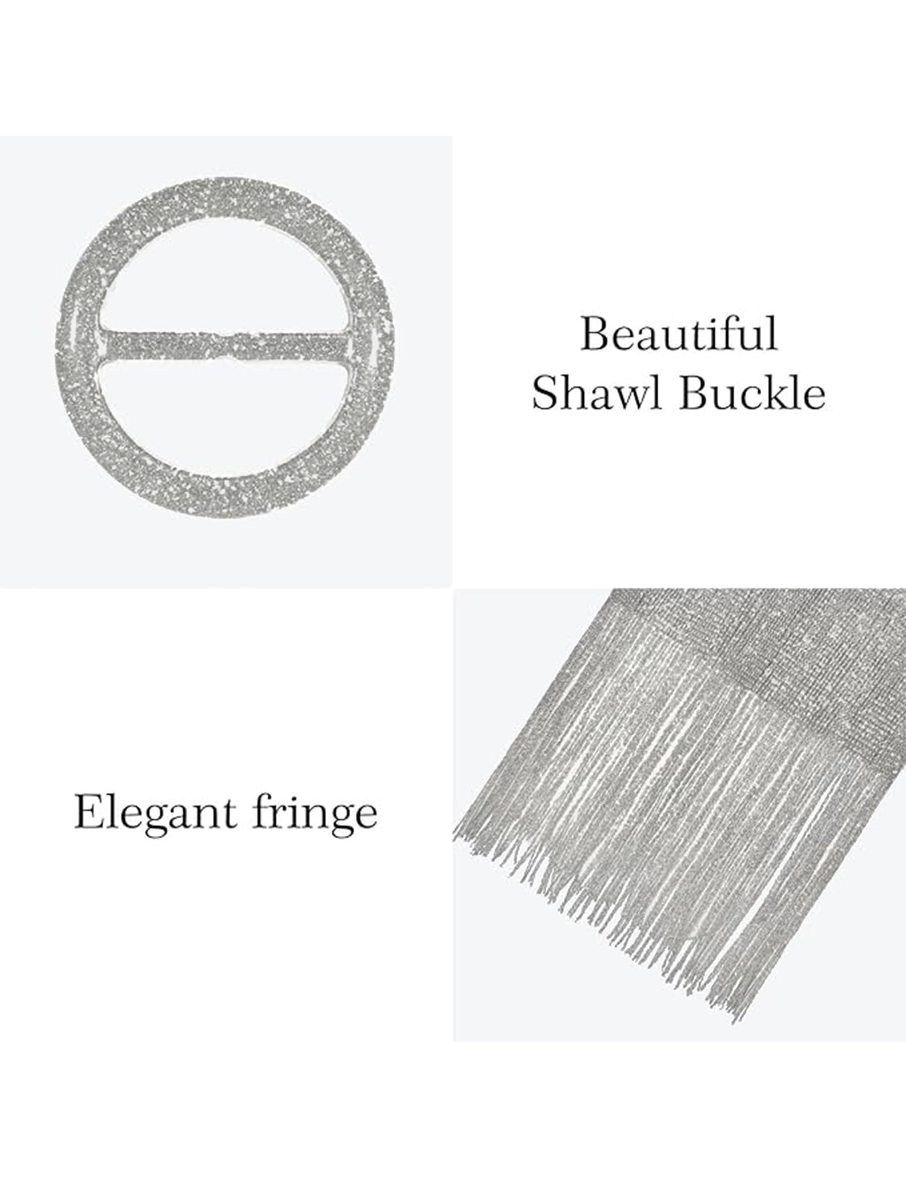 Rheane Shawls and Wraps for Evening Dresses Shawl Wraps for Women with Buckle for Evening Party Dresses Wedding Party - Image 6