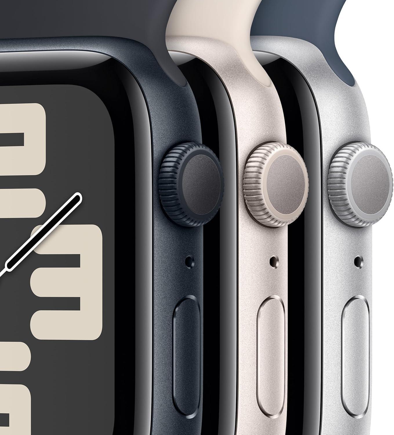 Apple Watch Series 10 [GPS, 46mm] - Jet Black Aluminum Case with Ink Sport Loop (Renewed) - Image 7