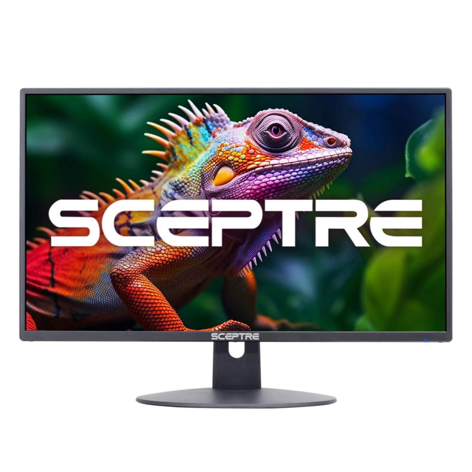 Sceptre 24-inch Professional Thin 1080p LED Monitor 99% sRGB 2x HDMI VGA Build-in Speakers, Machine Black (E248W-19203R Series) - Image 4