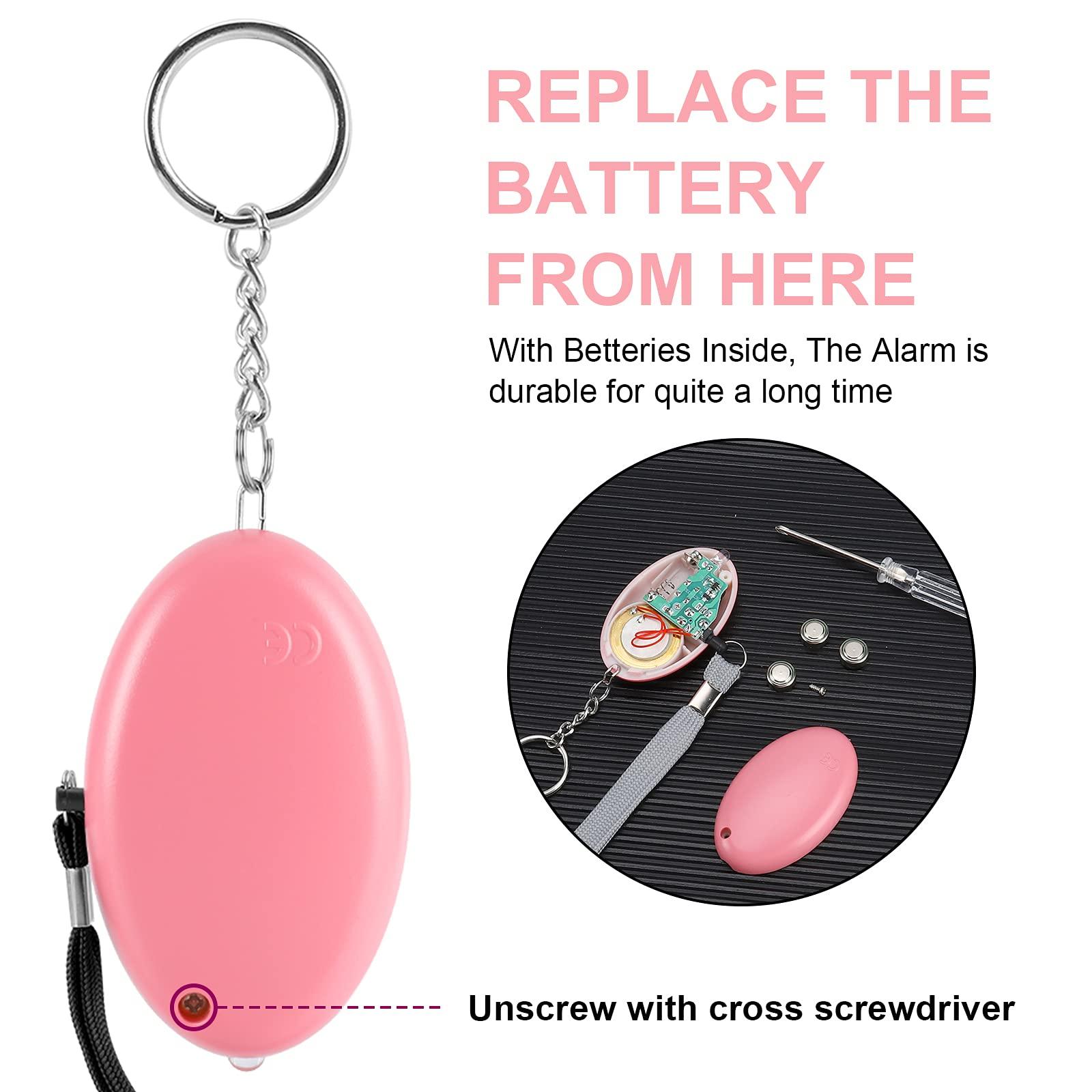 Safe Sound Personal Alarm, 12 Packs 140DB Personal Security Alarm Keychain with LED Lights, Emergency Safety Alarm for Women, Men, Children, Elderly - Image 5