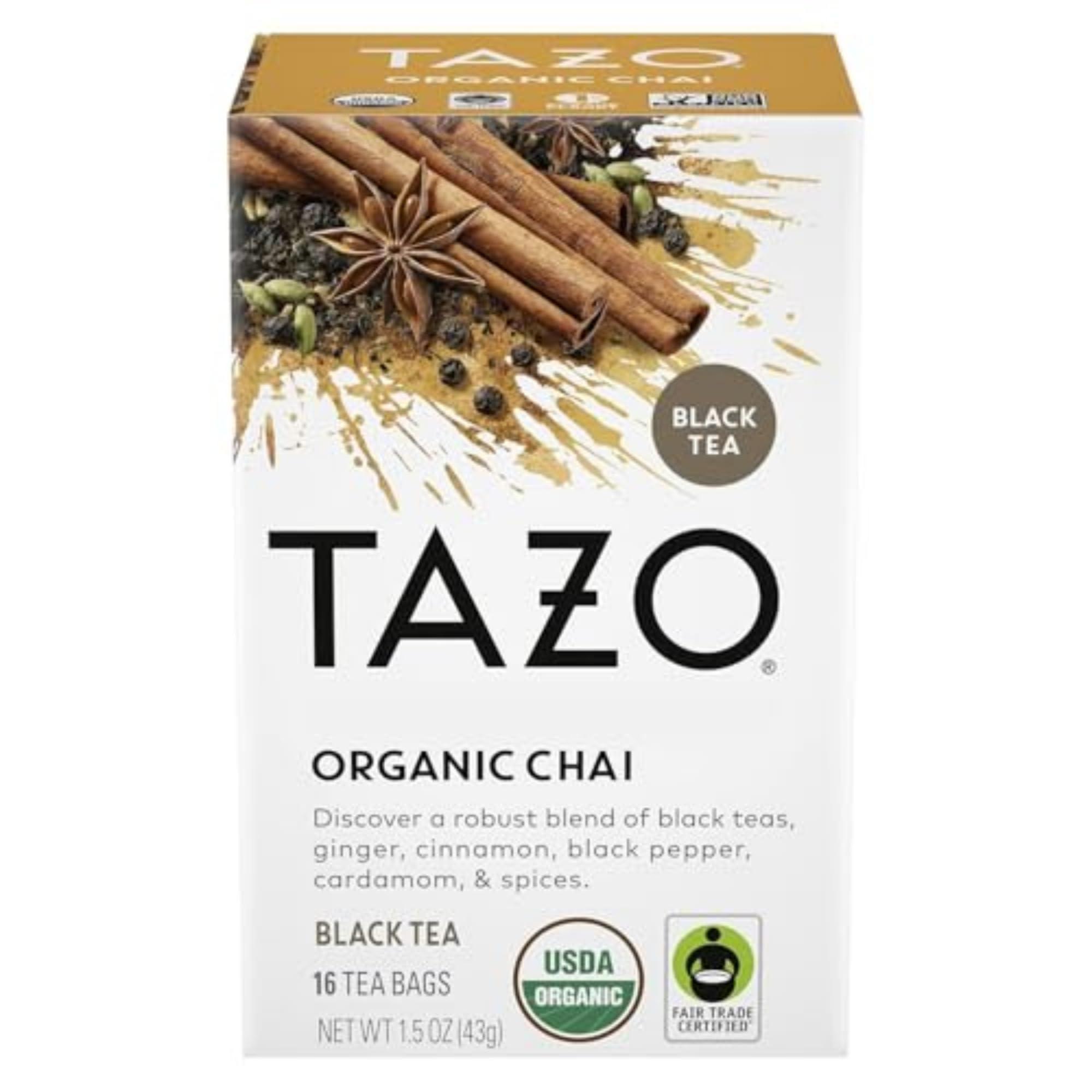 TAZO Organic Chai Black Tea Bags, Caffeinated tea, 16 Total Bags - Image 3