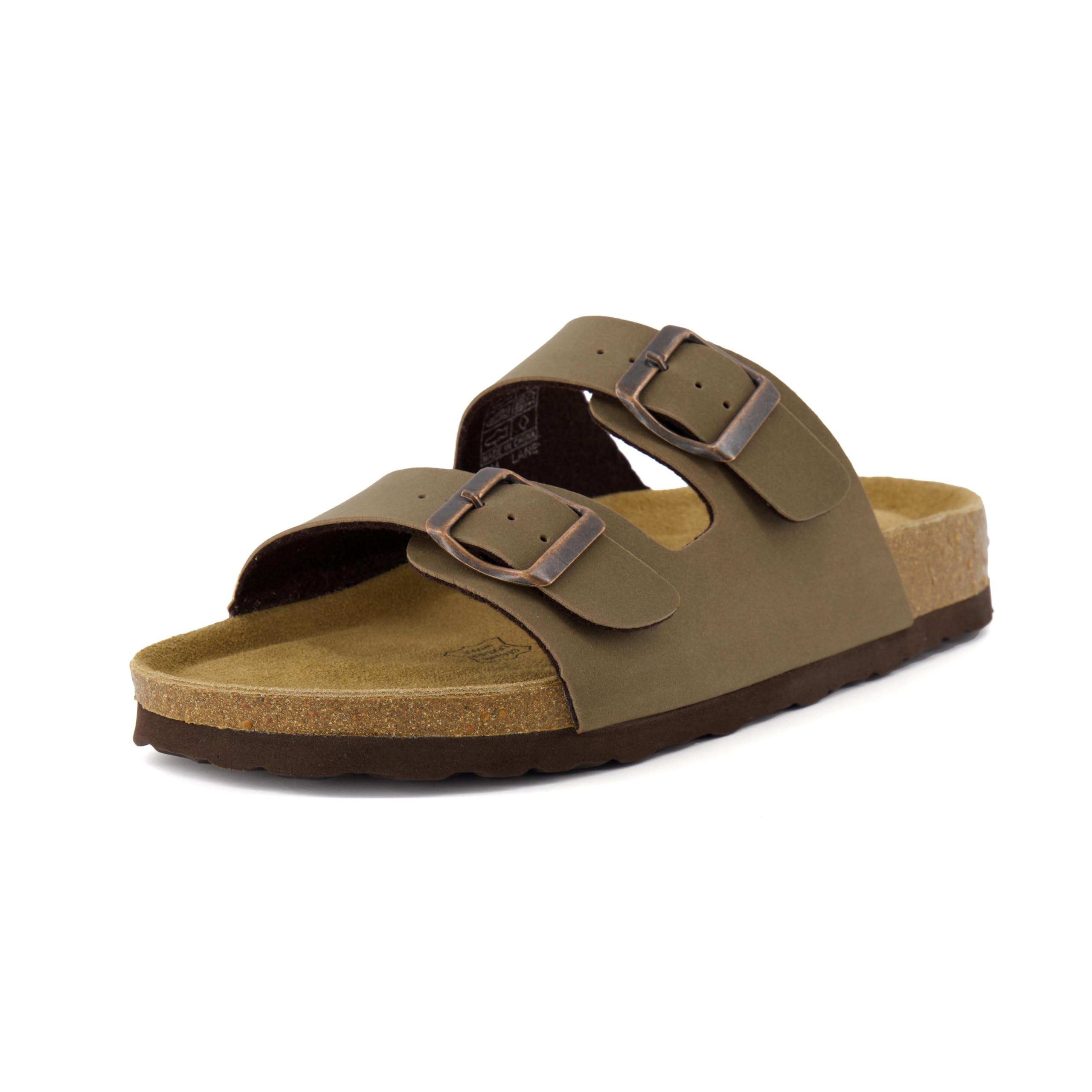 CUSHIONAIRE Lane Cork Footbed Sandals for Women – Comfortable Double Buckle Slip-On with Genuine Suede Footbed & Arch Support Slides for Women Footwear - Image 6