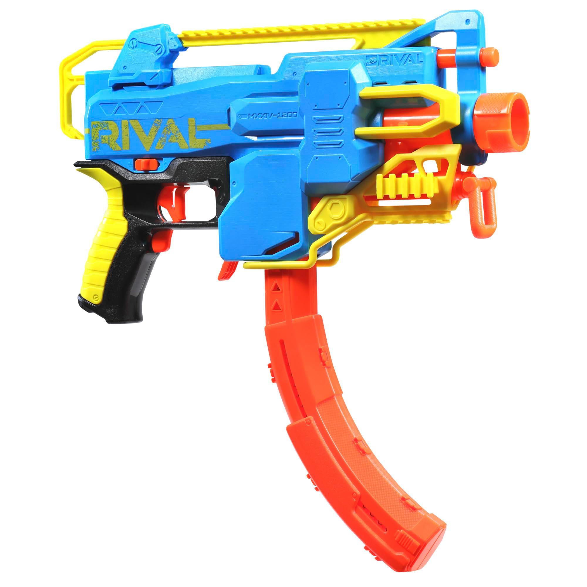 Nerf Rival Challenger MXXIV-1200 Motorized Blaster, Curved 12 Round Magazine, 18 Nerf Rival Accu-Rounds, Gifts for Teens - Image 2