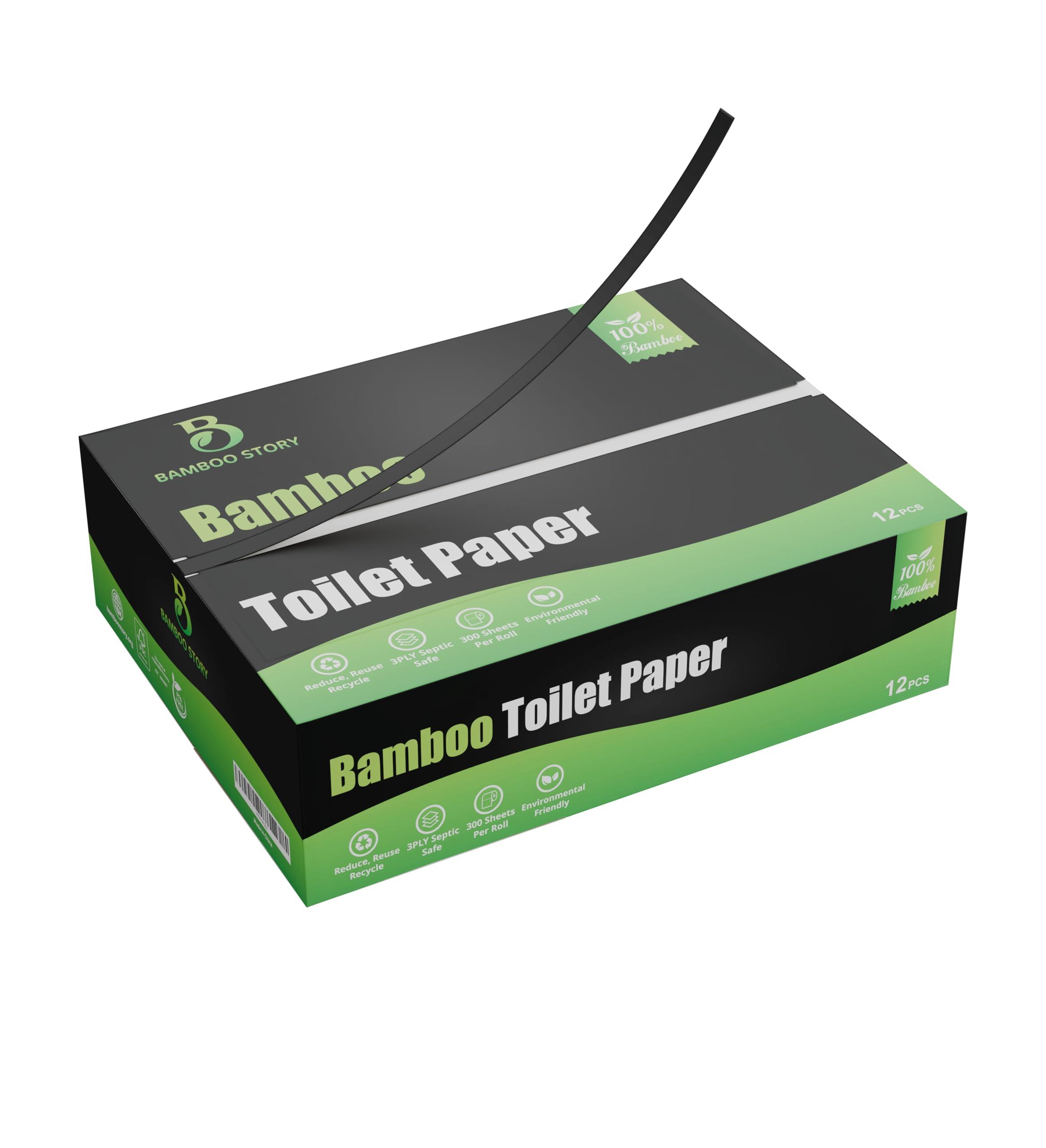 Bamboo Story Eco Toilet Paper | 12 Rolls | 3PLY | 100% Unbleached Bamboo | No Bleach, No PFAS | Vegan & Plastic Free | Plant-Based Tissue | Gentle & Strong | Sustainable Packaging - Image 2