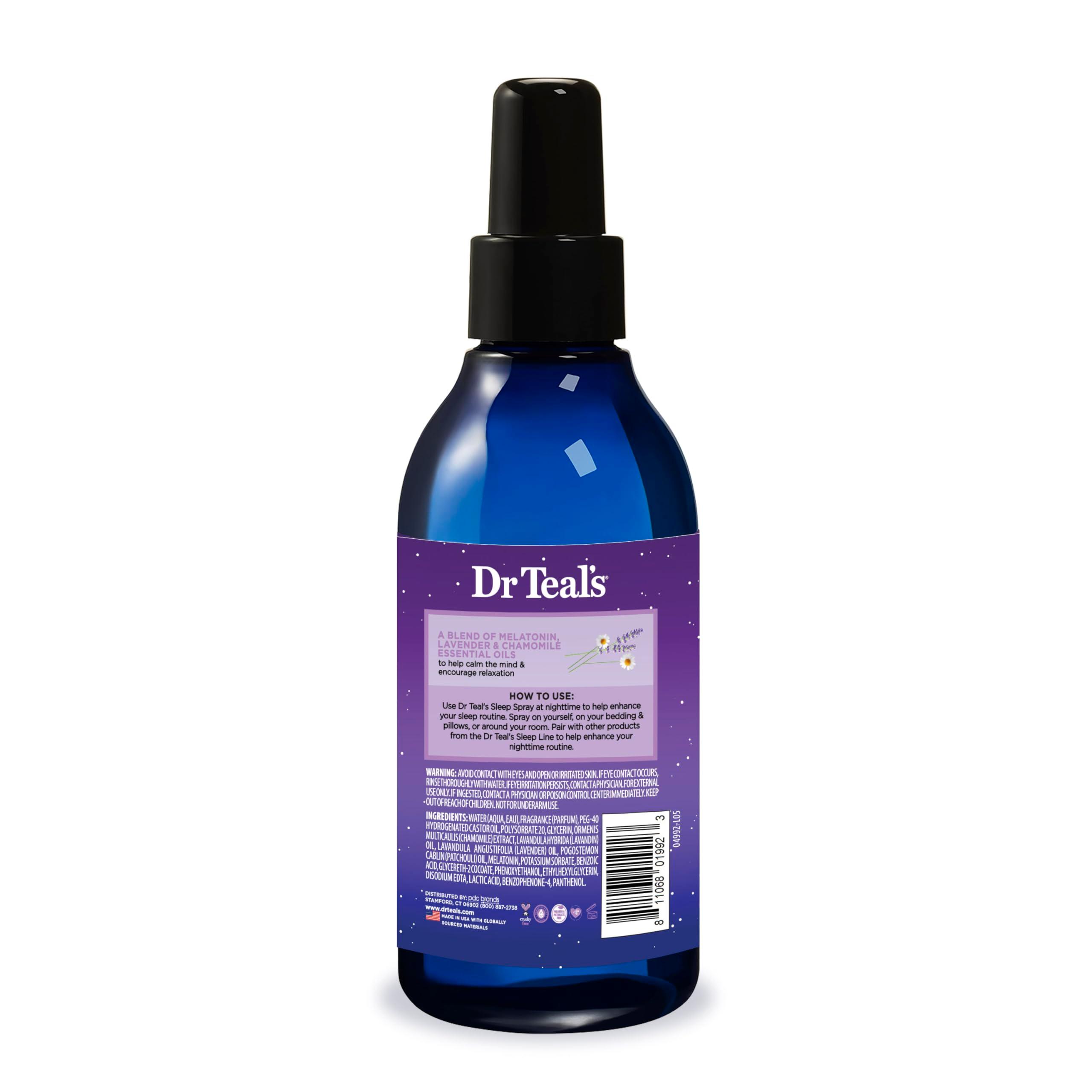 Dr Teal's Sleep Spray with Melatonin & Essential Oil Blend, 6 fl oz (Pack of 3) - Image 12
