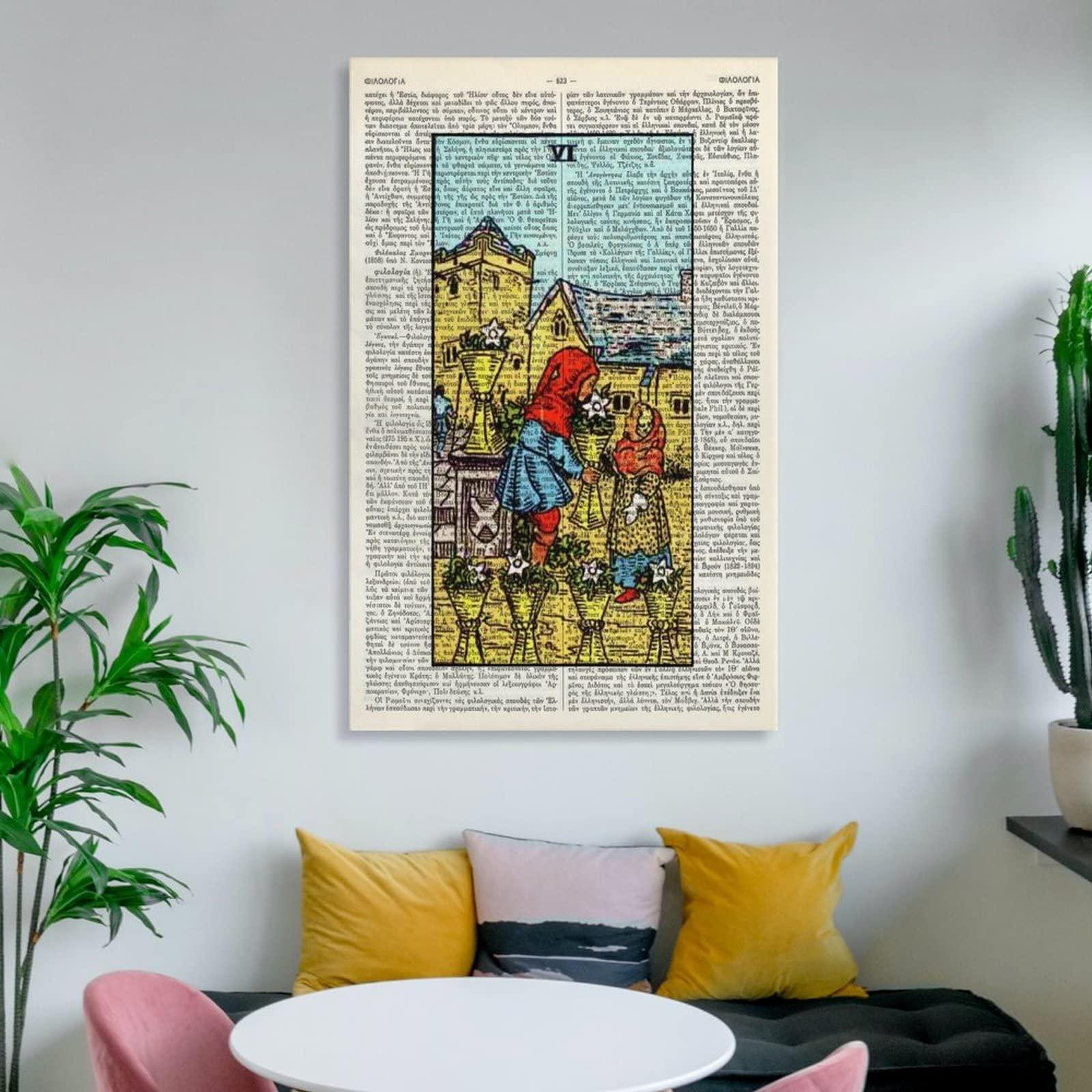 Six Cups Tarot Art Print Poster Tarot Gift Minor Arcana Canvas Art Poster and Wall Art Picture Print Modern Family Bedroom Decor Posters 20x30inch(50x75cm) - Image 6