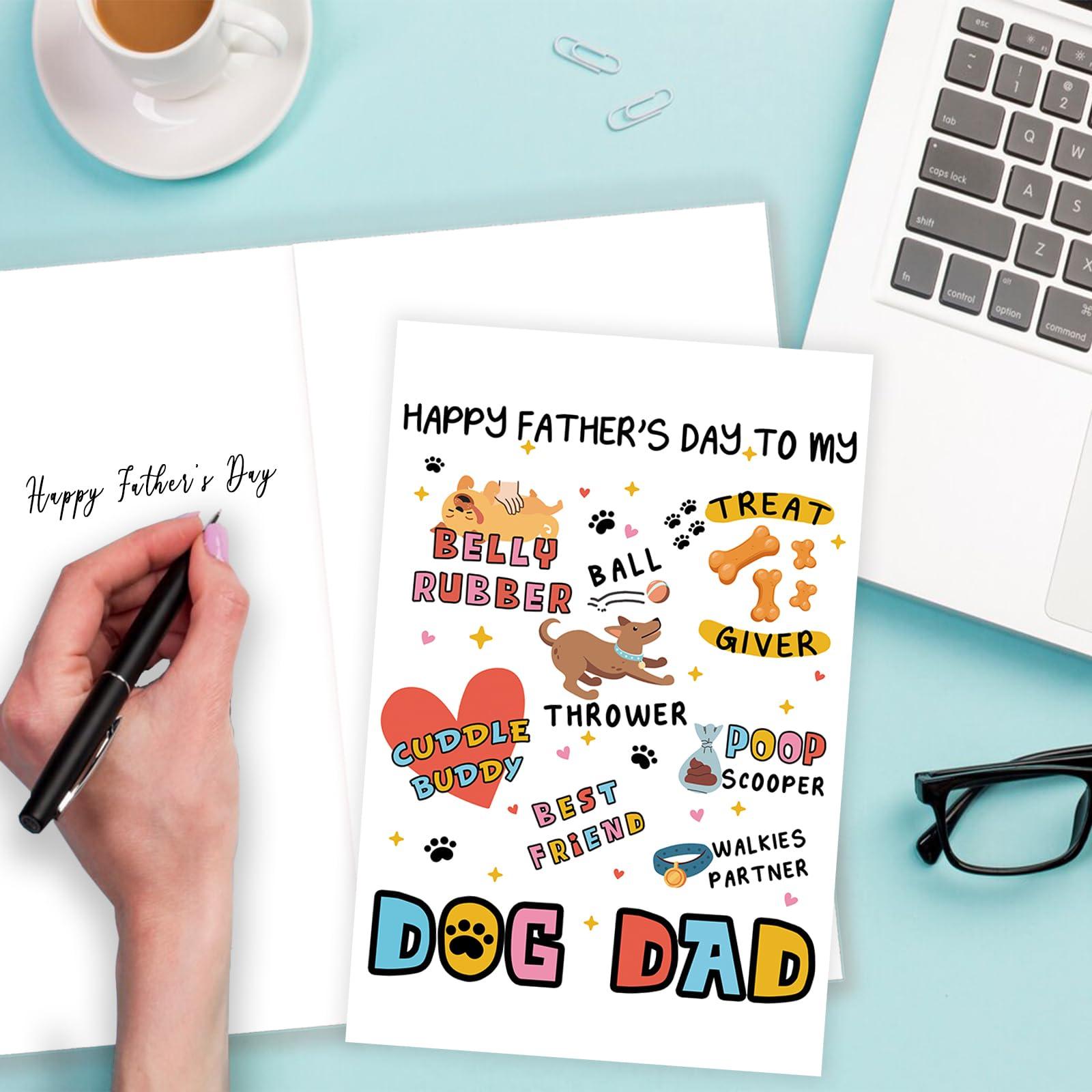 Funny Fathers Day Card for Dog Dad, Lovely Father's Day Card Gift from Doggy, Dog Dad Gifts for Men, Unique Daddy Cards for Pet Lover - Image 2