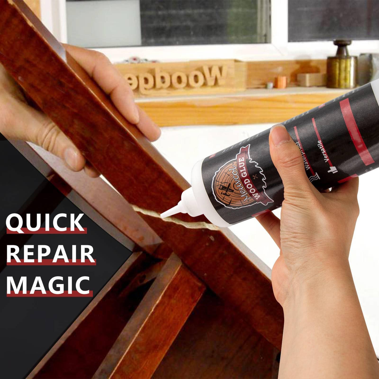 Wood Glue, Strongest Glue for Woodworking, Waterproof Clear Wood Glue for Furniture Heavy Duty, Interior & Exterior Furniture Glue for Crafts, Furniture, Baseboard, cabinets, Door (150g) - Image 6