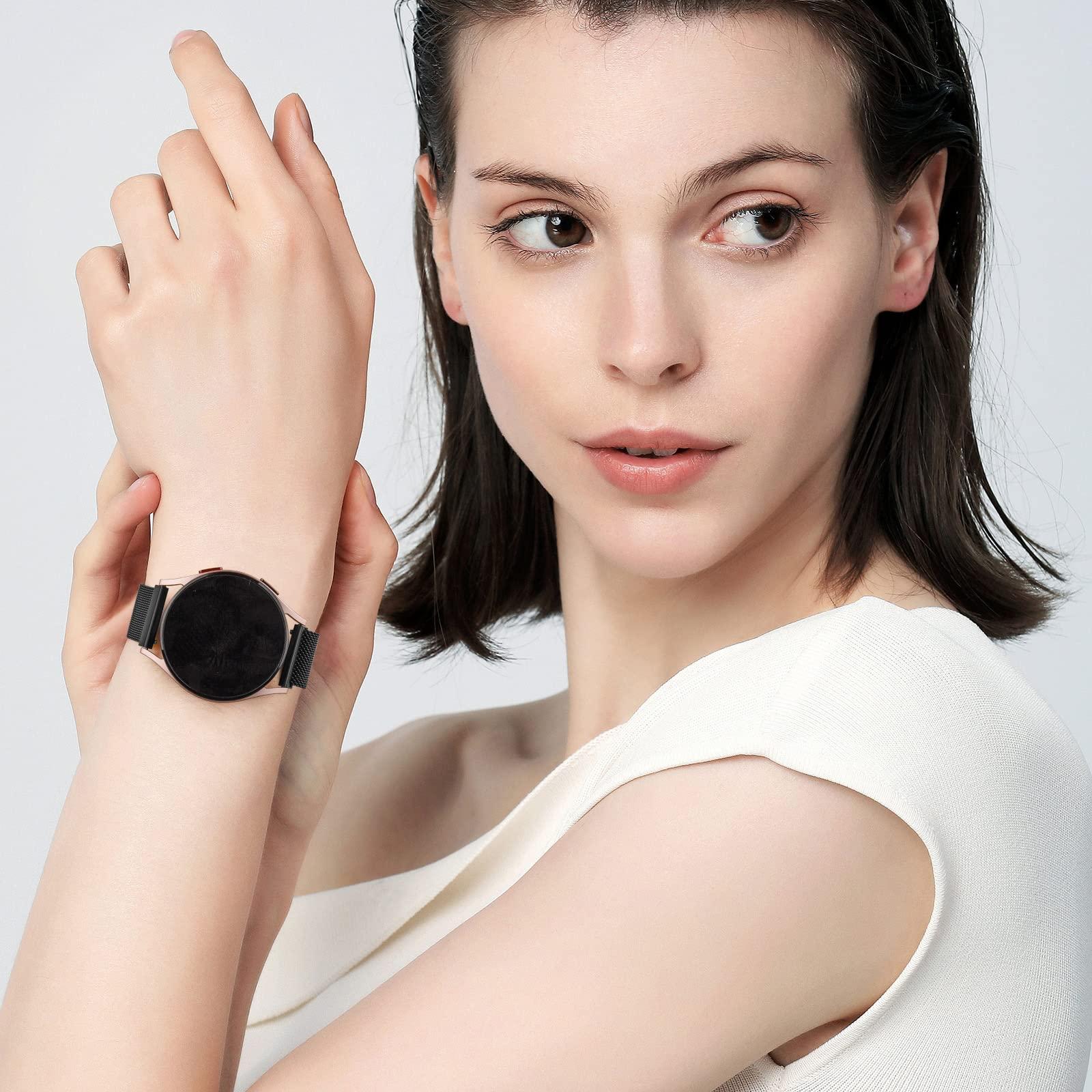 Samsung Galaxy Watch 5 Bands - 40mm, 44mm, 45mm Compatible, Stainless Steel Replacement Straps for Women & Men - Image 5