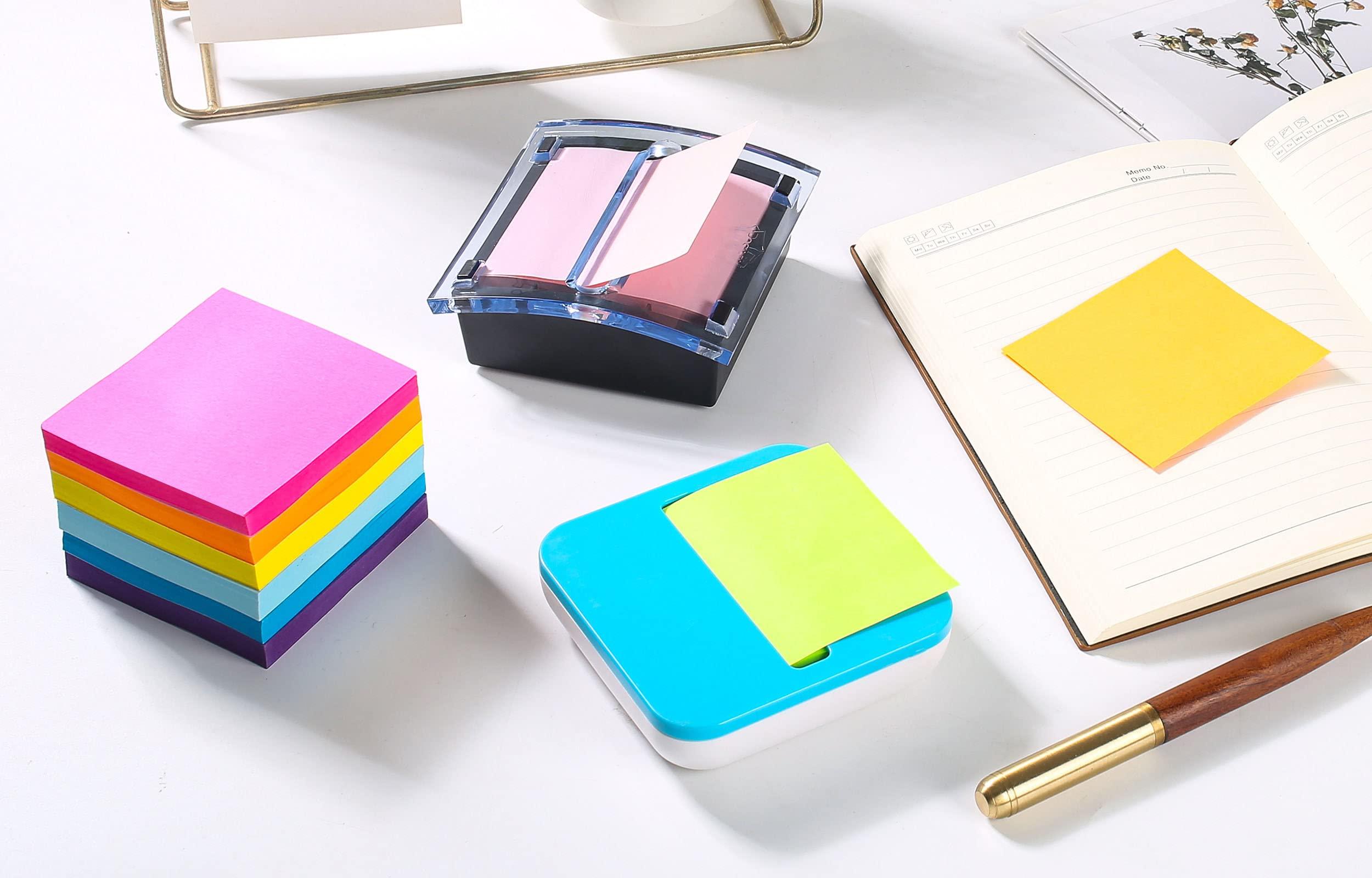 (8 Pads) Pop-up Sticky Notes 3x3 Inches, 8 Bright Colors Super Sticky Notes, Clean Removal, Recyclable, 84 Sheets/pad - Image 6