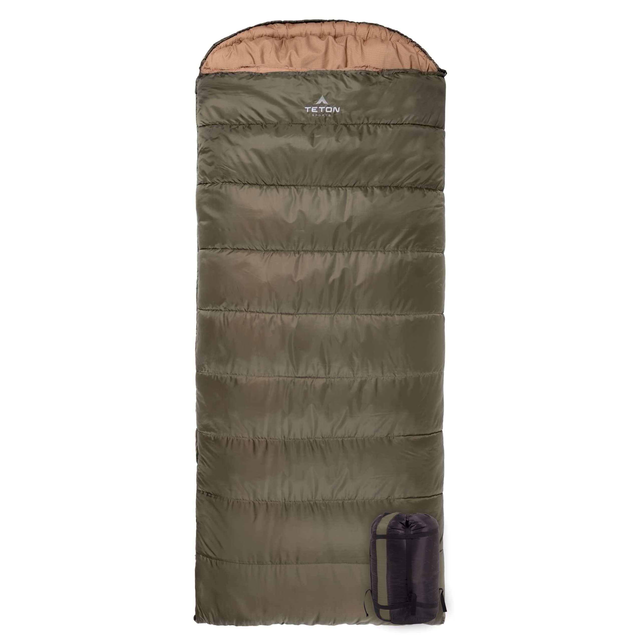 TETON Celsius XL, -25F, 20F, 0F Degree Sleeping Bags, All Weather Warm Sleeping Bag for Adults and Kids, Camping Season, Compression Sack Included