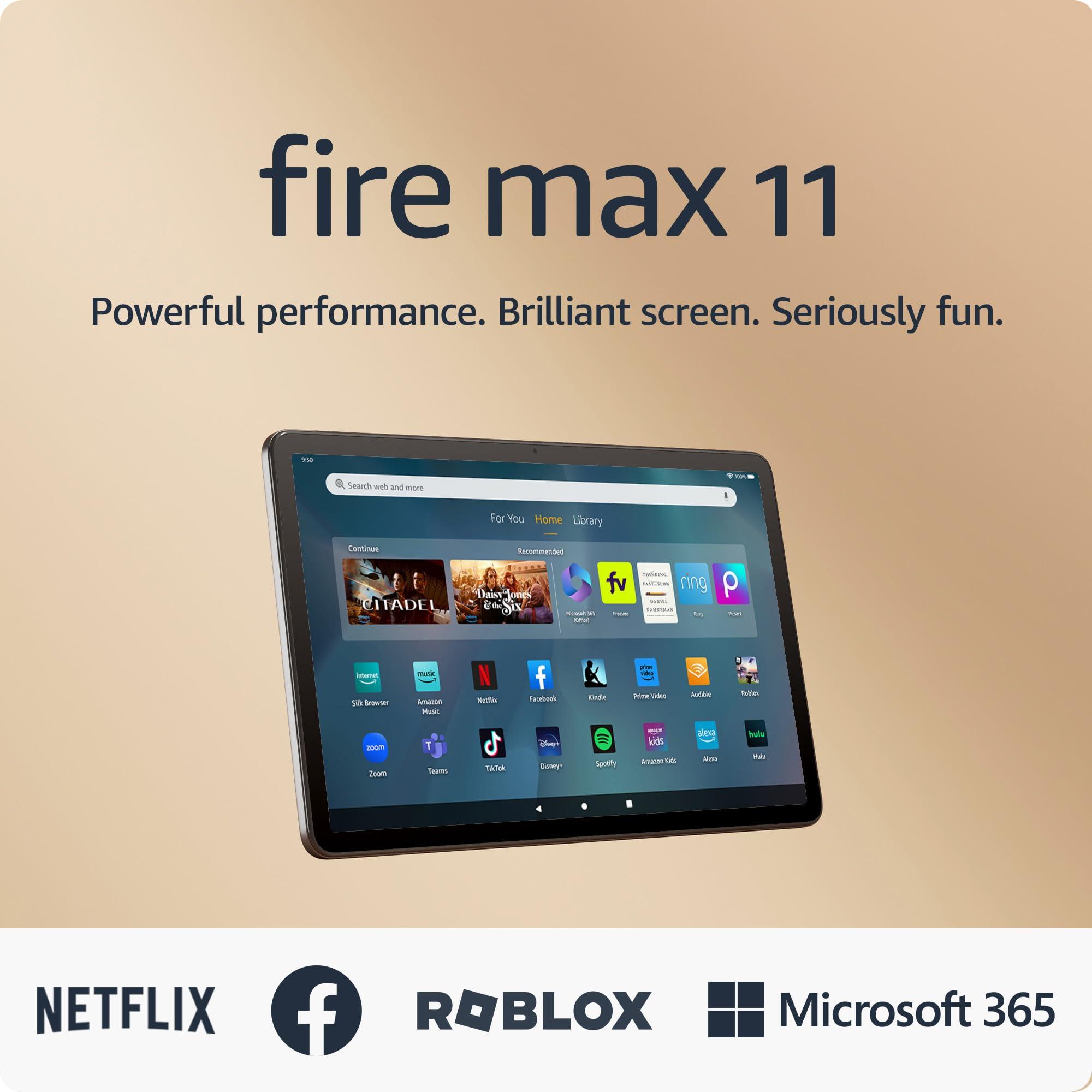 Amazon Fire Max 11 tablet (newest model) vivid 11” display, all-in-one for streaming, reading, and gaming, 14-hour battery life, optional stylus and keyboard, 128 GB, Gray, without lockscreen ads - Image 7