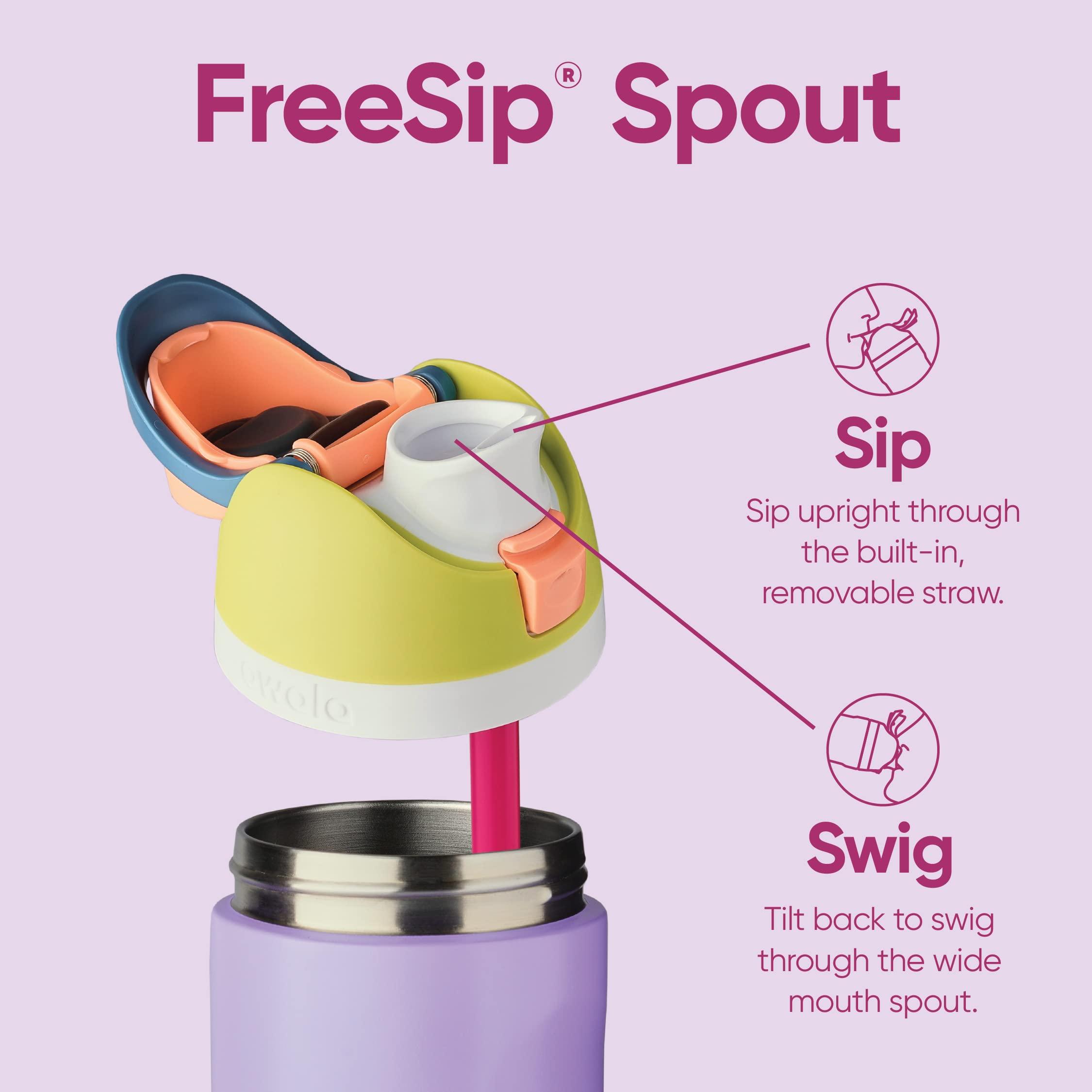 Owala FreeSip Insulated Stainless Steel Water Bottle with Straw, BPA-Free Sports Water Bottle, Great for Travel, 32 Oz, Very, Very Dark - Image 3